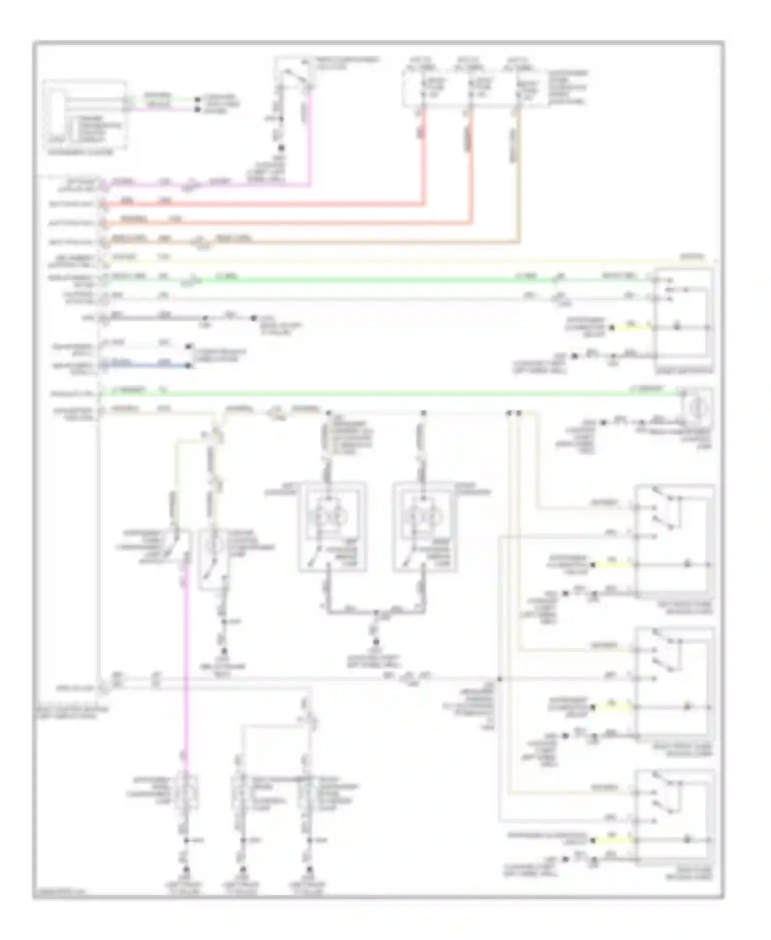 Wiring diagram cm forward of breakout for Chevrolet Impala IX (2006-2016) (1 of 2)