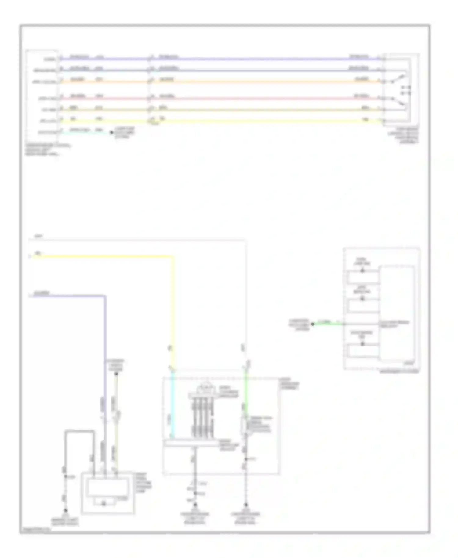 Wiring diagram inflatable restraint sensing, diagnostic module for Chevrolet Impala IX (2006-2016)