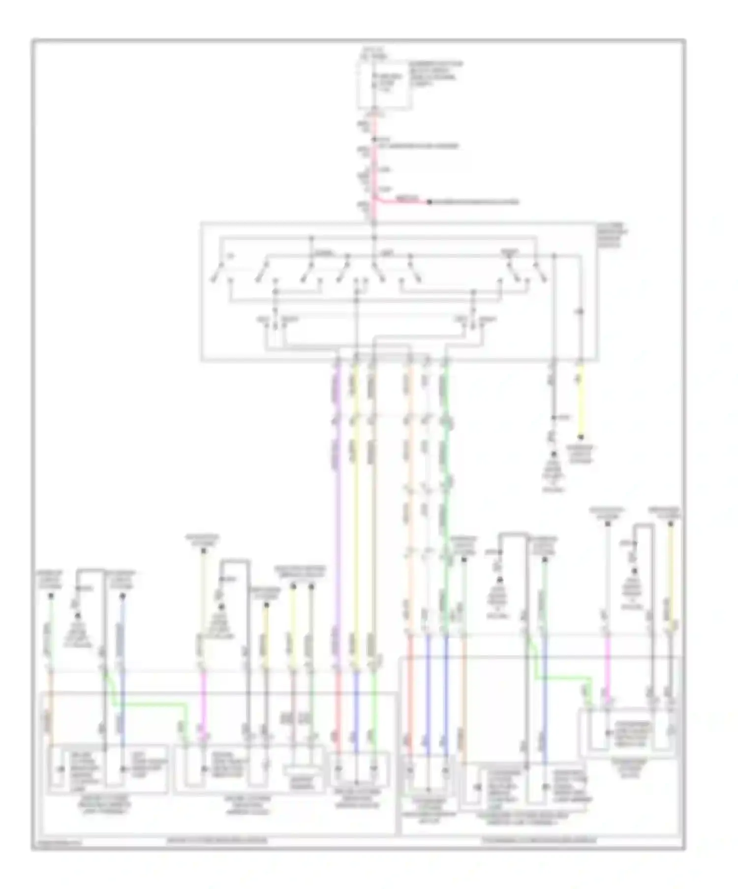 Wiring diagram courtesy lamp for Chevrolet Impala IX (2006-2016) (2 of 2)