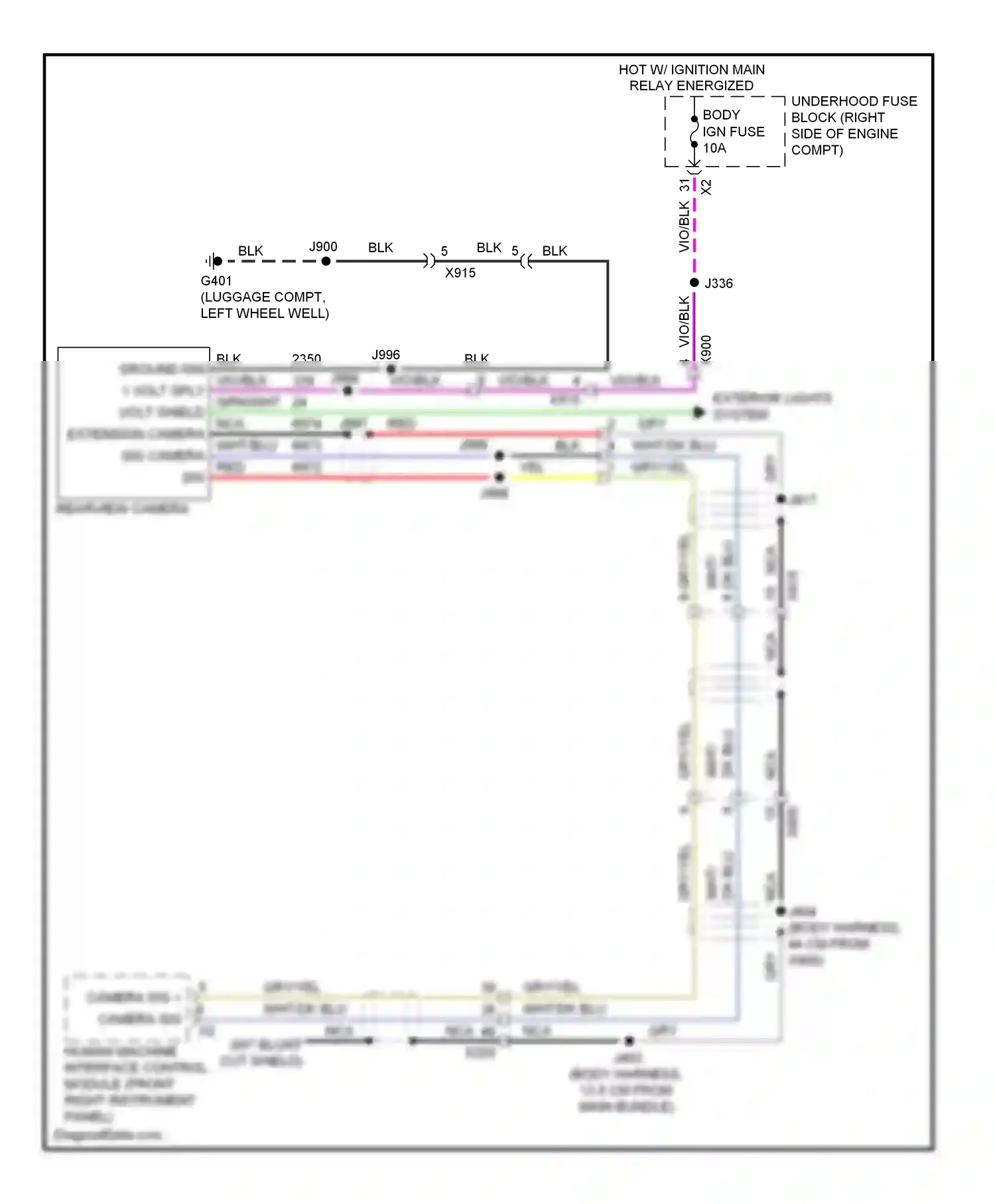 Chevrolet Impala IX (2006-2016) cut shield) wiring diagram  (1 of 1)