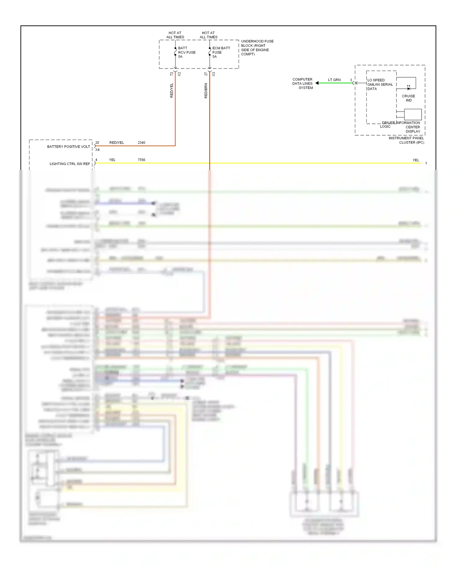 Chevrolet Impala IX (2006-2016) data wiring diagram  (1 of 3)