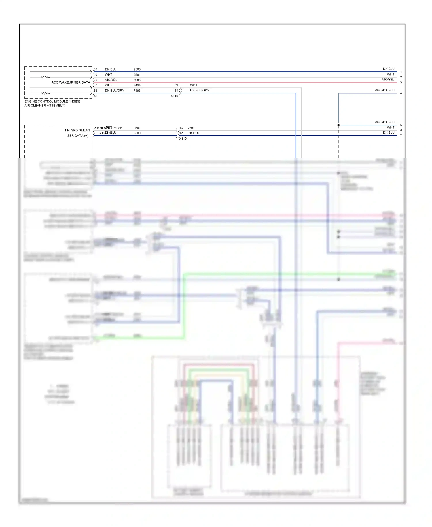 Chevrolet Impala IX (2006-2016) dk blu wiring diagram  (13 of 118)