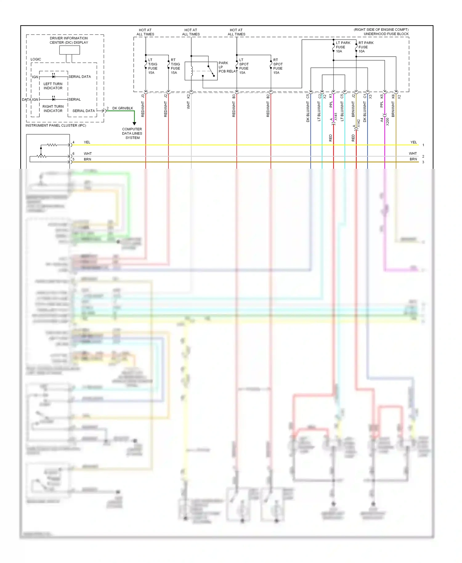 Chevrolet Impala IX (2006-2016) dk grn wiring diagram  (11 of 28)