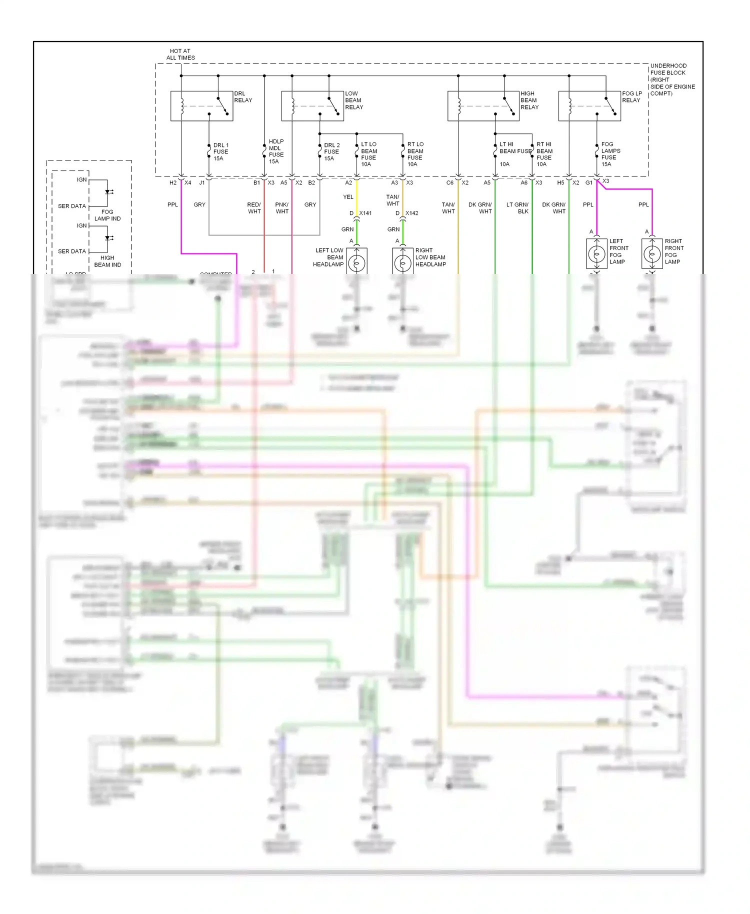 Chevrolet Impala IX (2006-2016) dk grn wiring diagram  (13 of 28)