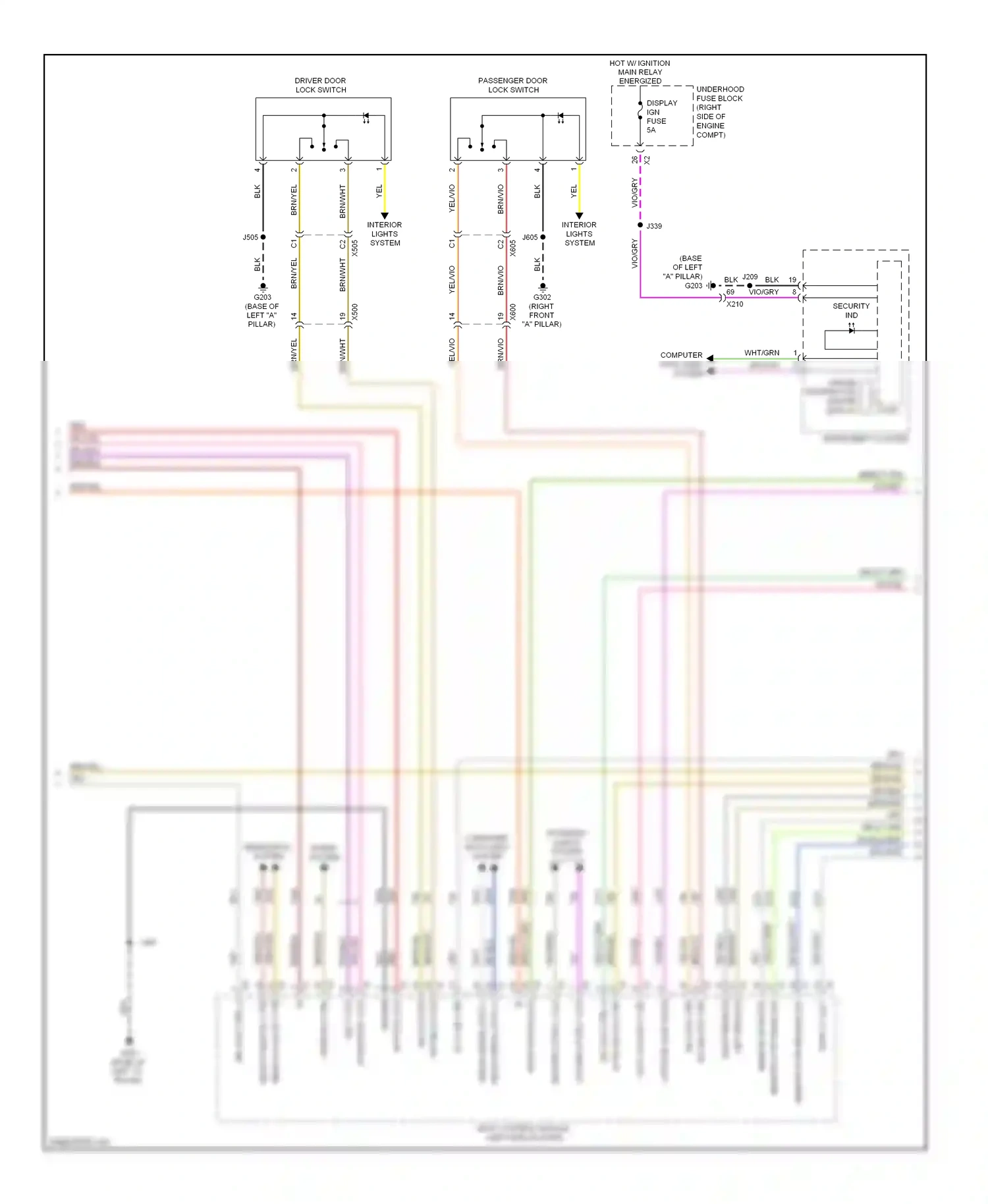 Chevrolet Impala IX (2006-2016) dr lock ctrl (2) wiring diagram  (2 of 4)