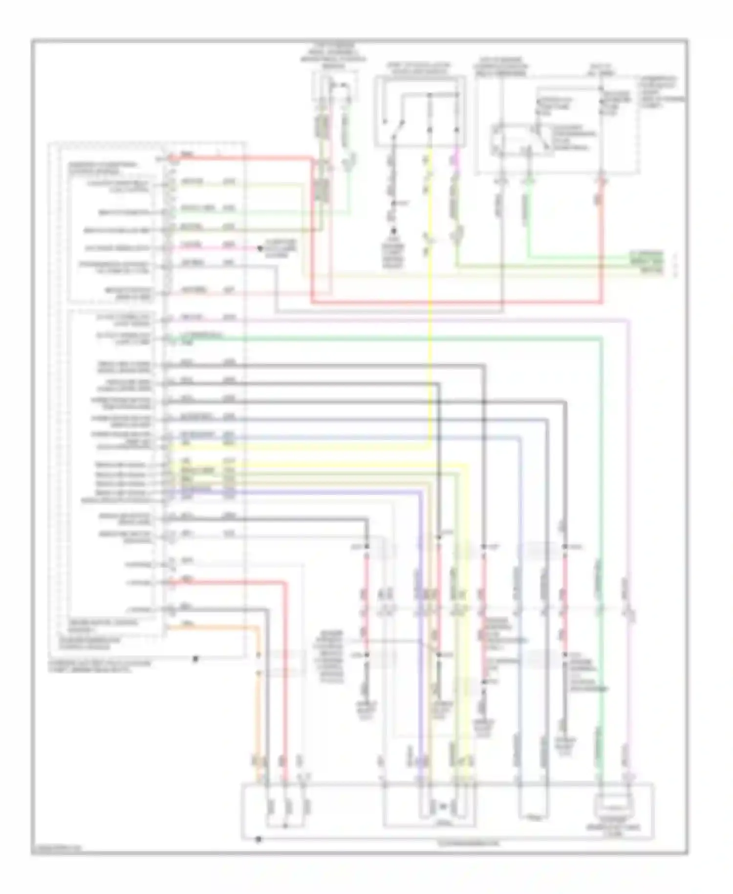 Wiring diagram driver motor control module 1 starter/generator control module for Chevrolet Impala IX (2006-2016) (1 of 1)