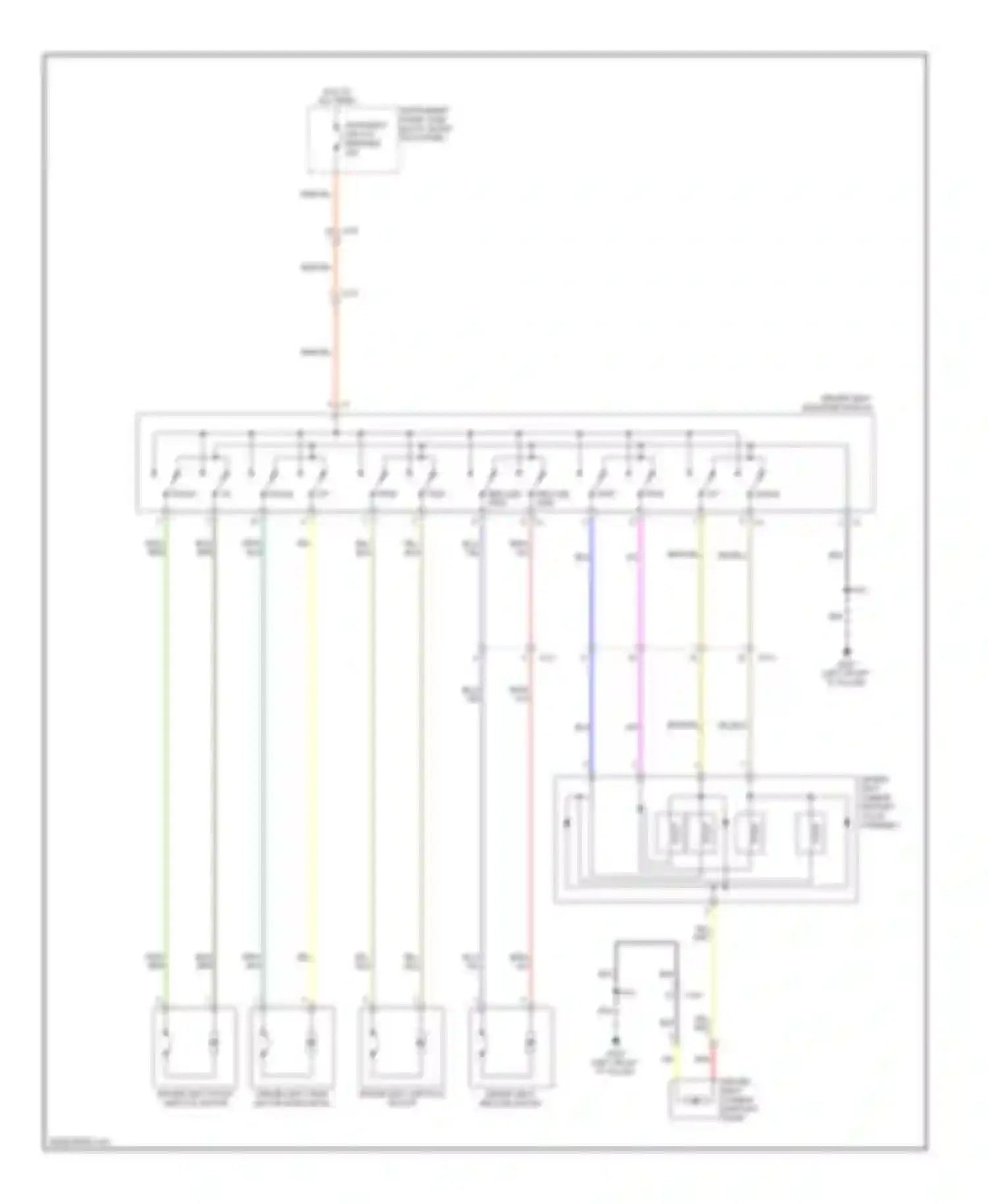 Wiring diagram drvr/seat circuit breaker for Chevrolet Impala IX (2006-2016) (1 of 2)
