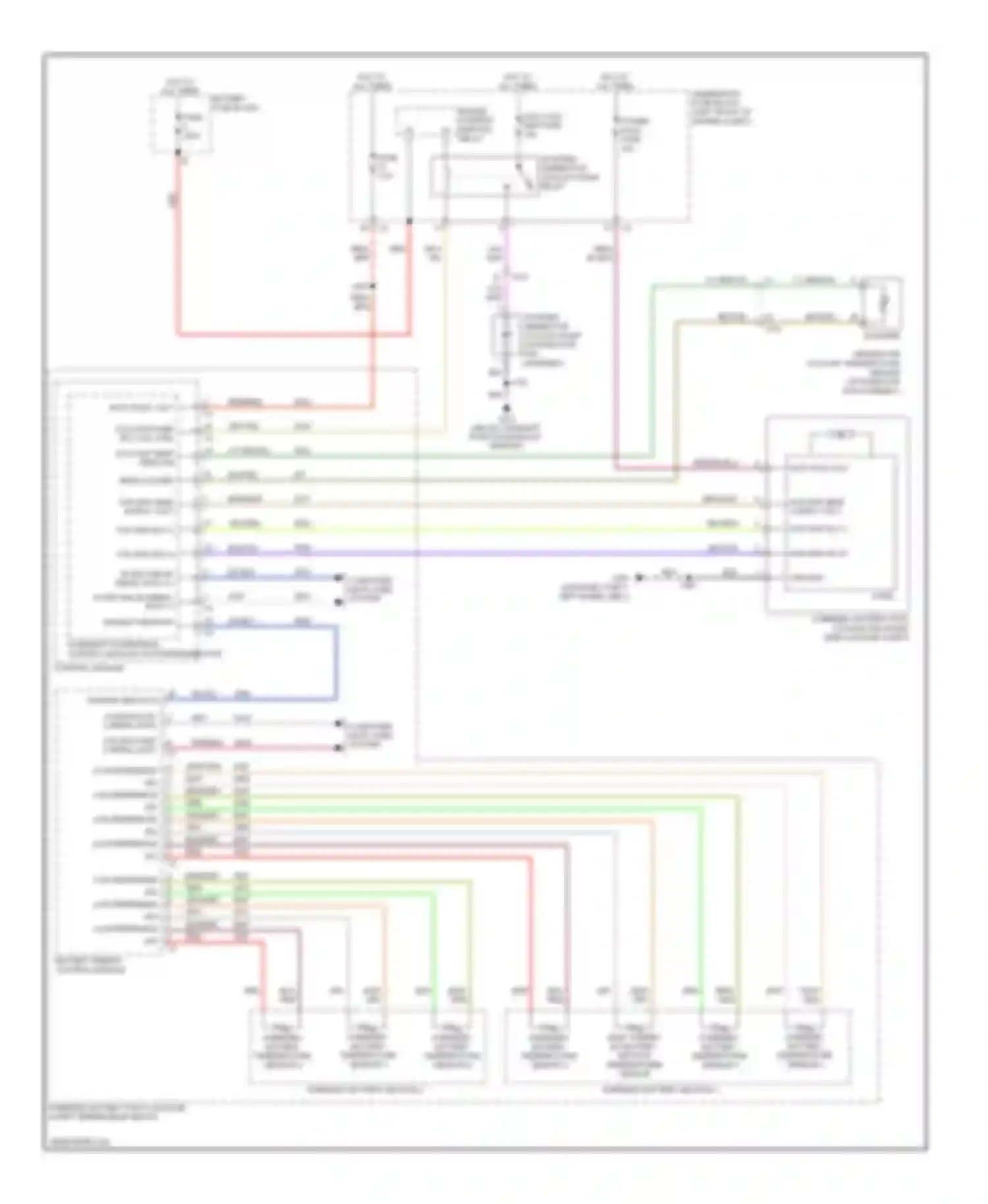 Wiring diagram engine control ignition relay for Chevrolet Impala IX (2006-2016) (1 of 2)