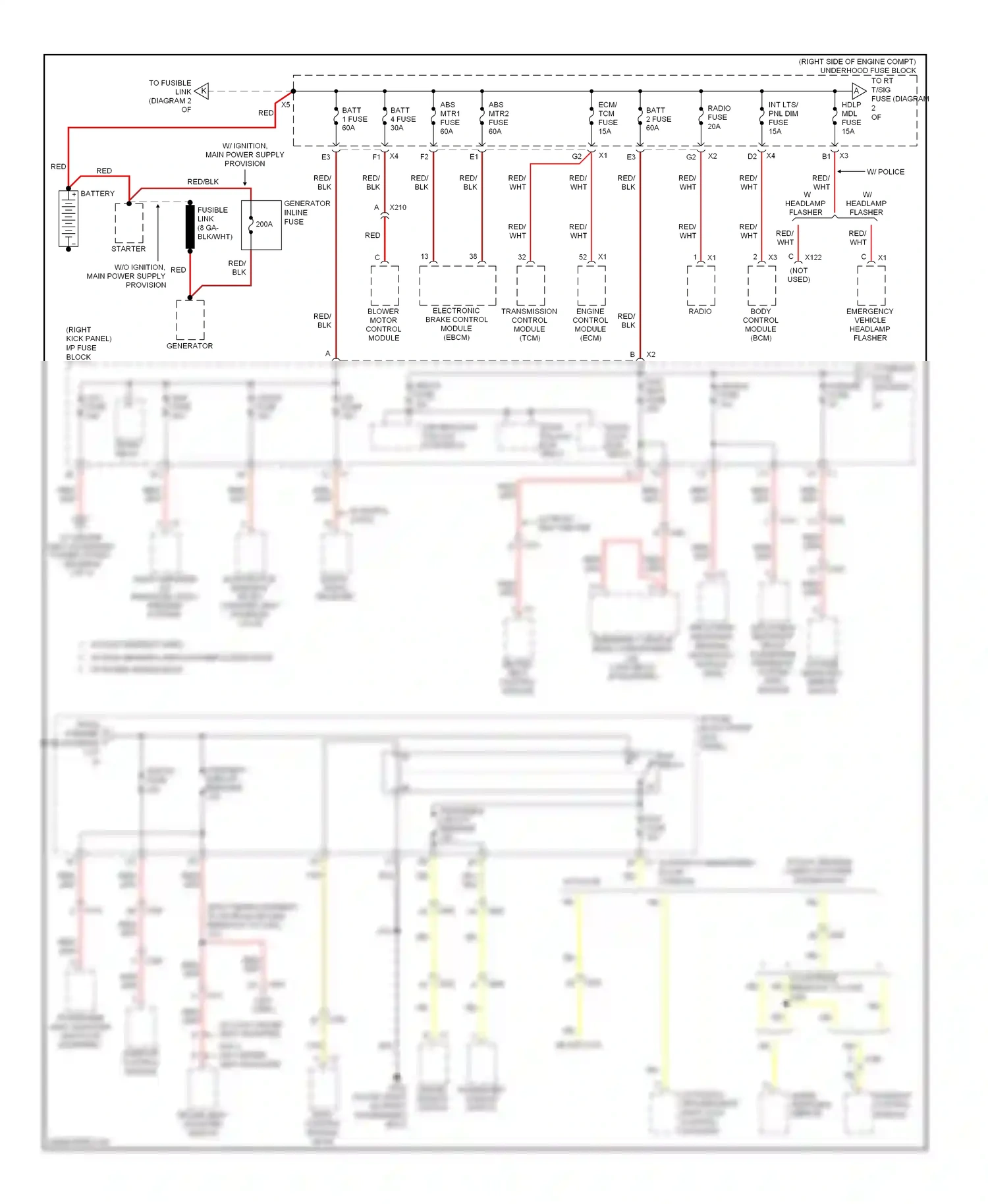 Chevrolet Impala IX (2006-2016) engine control module (ecm) wiring diagram  (3 of 7)