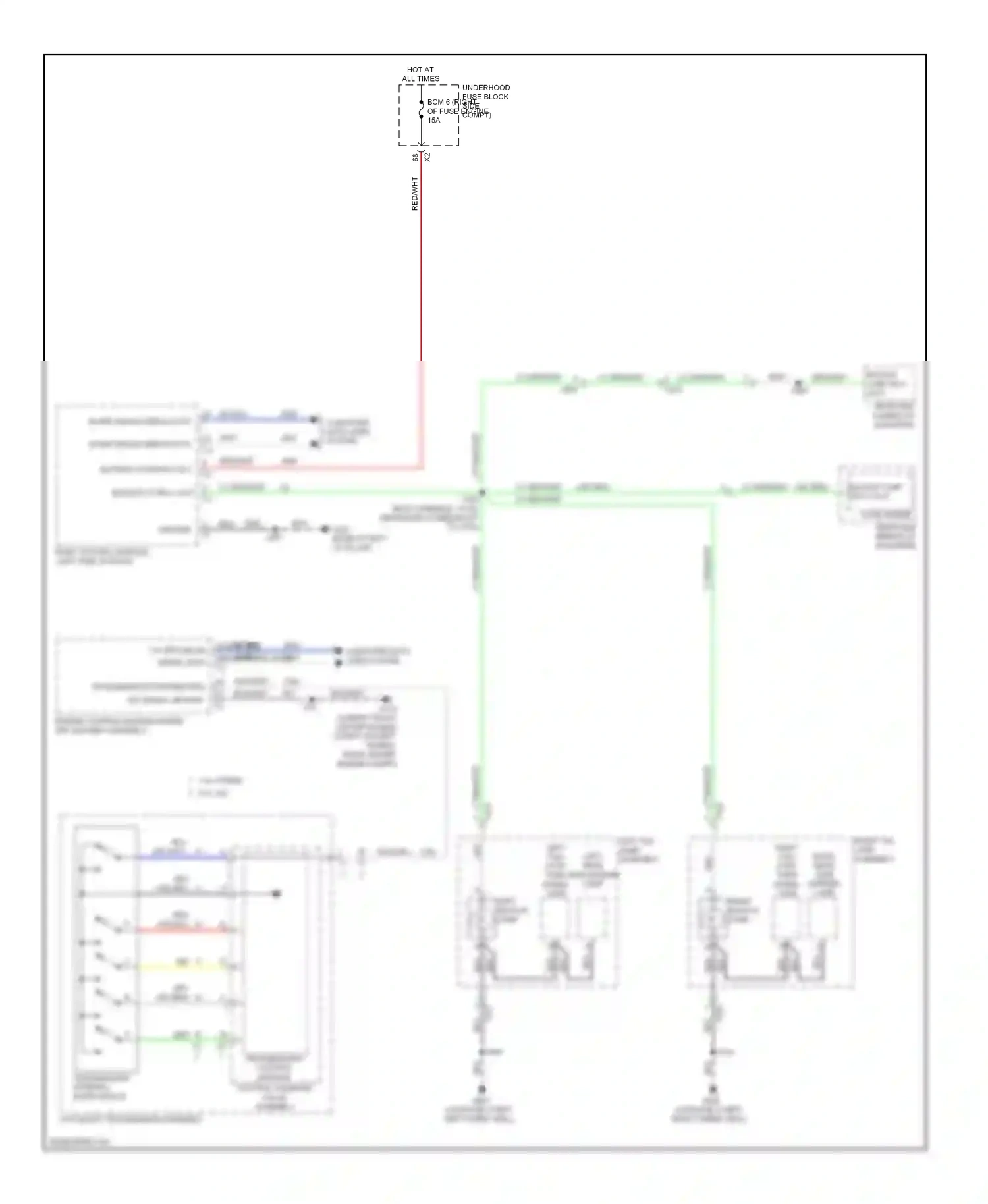 Chevrolet Impala IX (2006-2016) engine control module (inside air cleaner assembly) wiring diagram  (1 of 18)