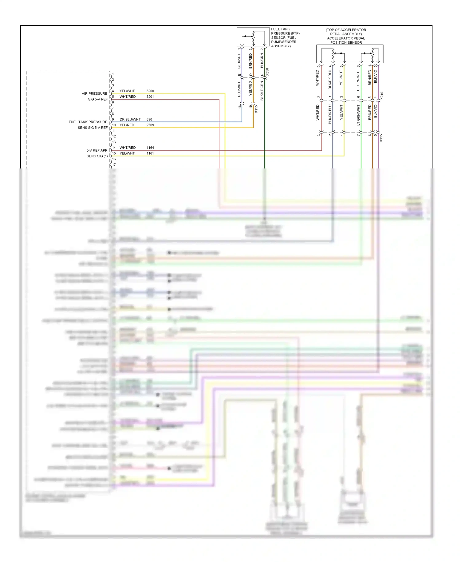 Chevrolet Impala IX (2006-2016) engine control module (inside air cleaner assembly) wiring diagram  (8 of 18)