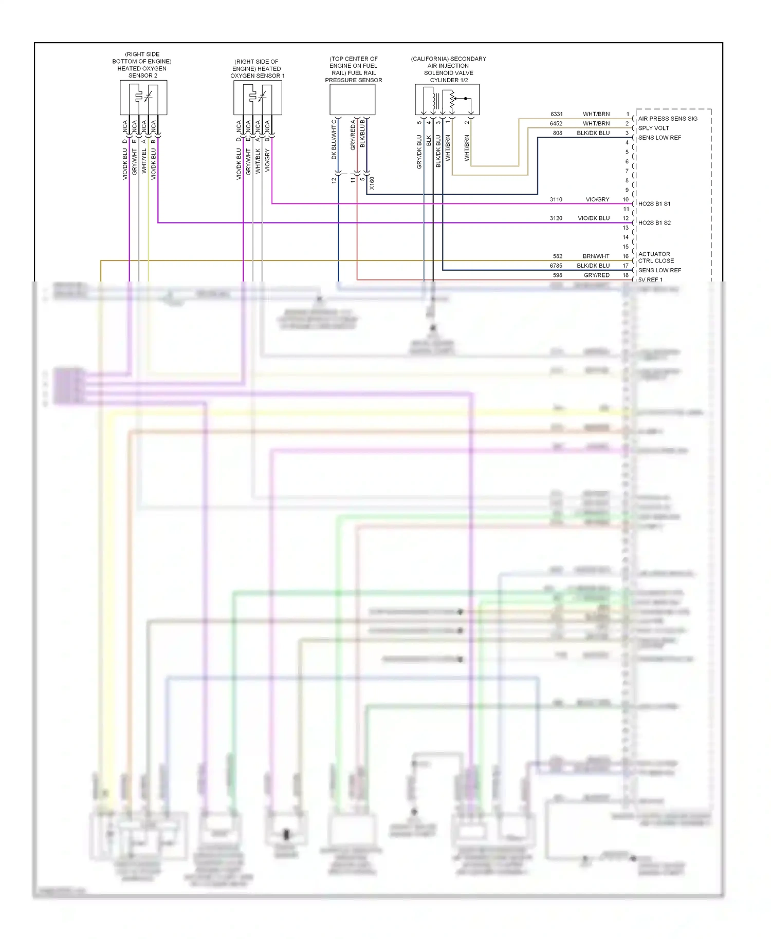 Chevrolet Impala IX (2006-2016) engine control module (inside air cleaner assembly) wiring diagram  (7 of 18)