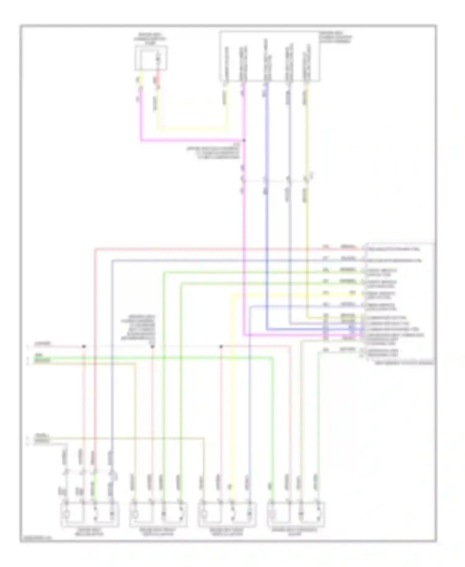 Wiring diagram front vertical mtr dwn ctrl for Chevrolet Impala IX (2006-2016) (1 of 1)