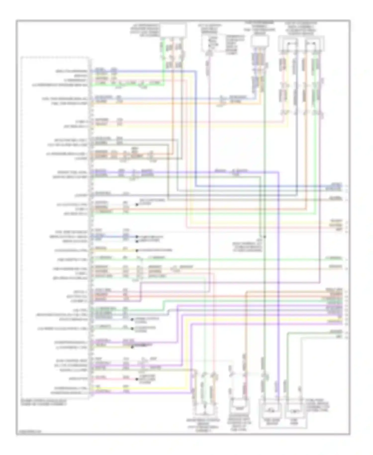 Wiring diagram fuel temp sig gmlan serial data bus + gmlan serial data bus - for Chevrolet Impala IX (2006-2016)