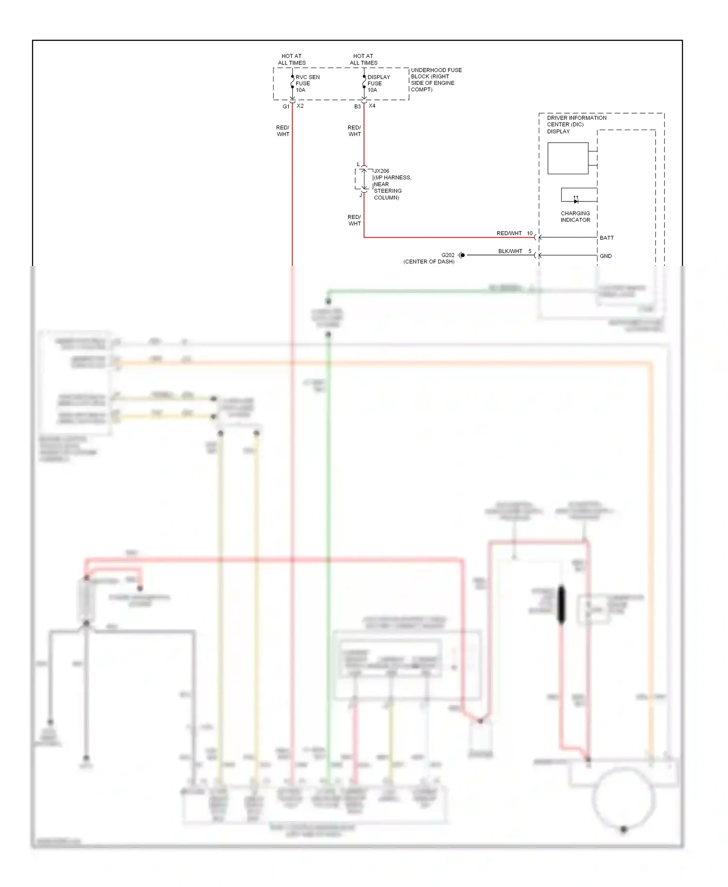 Chevrolet Impala IX (2006-2016) generator wiring diagram  (3 of 4)