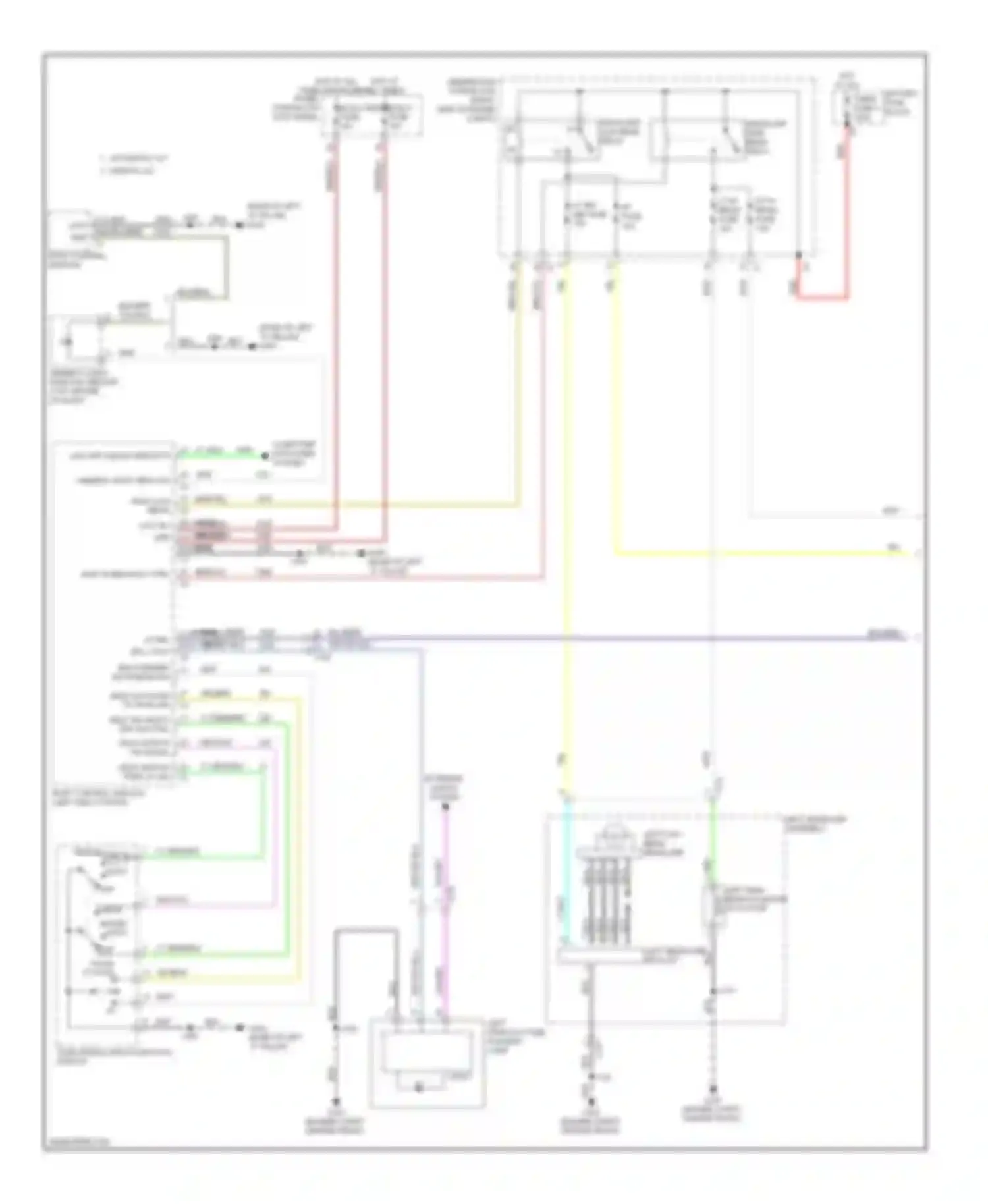 Wiring diagram turn signal/ multi-function switch for Chevrolet Impala IX (2006-2016)