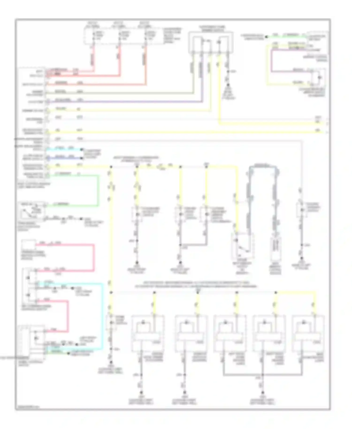 Wiring diagram turn signal/ multi-function switch for Chevrolet Impala IX (2006-2016)
