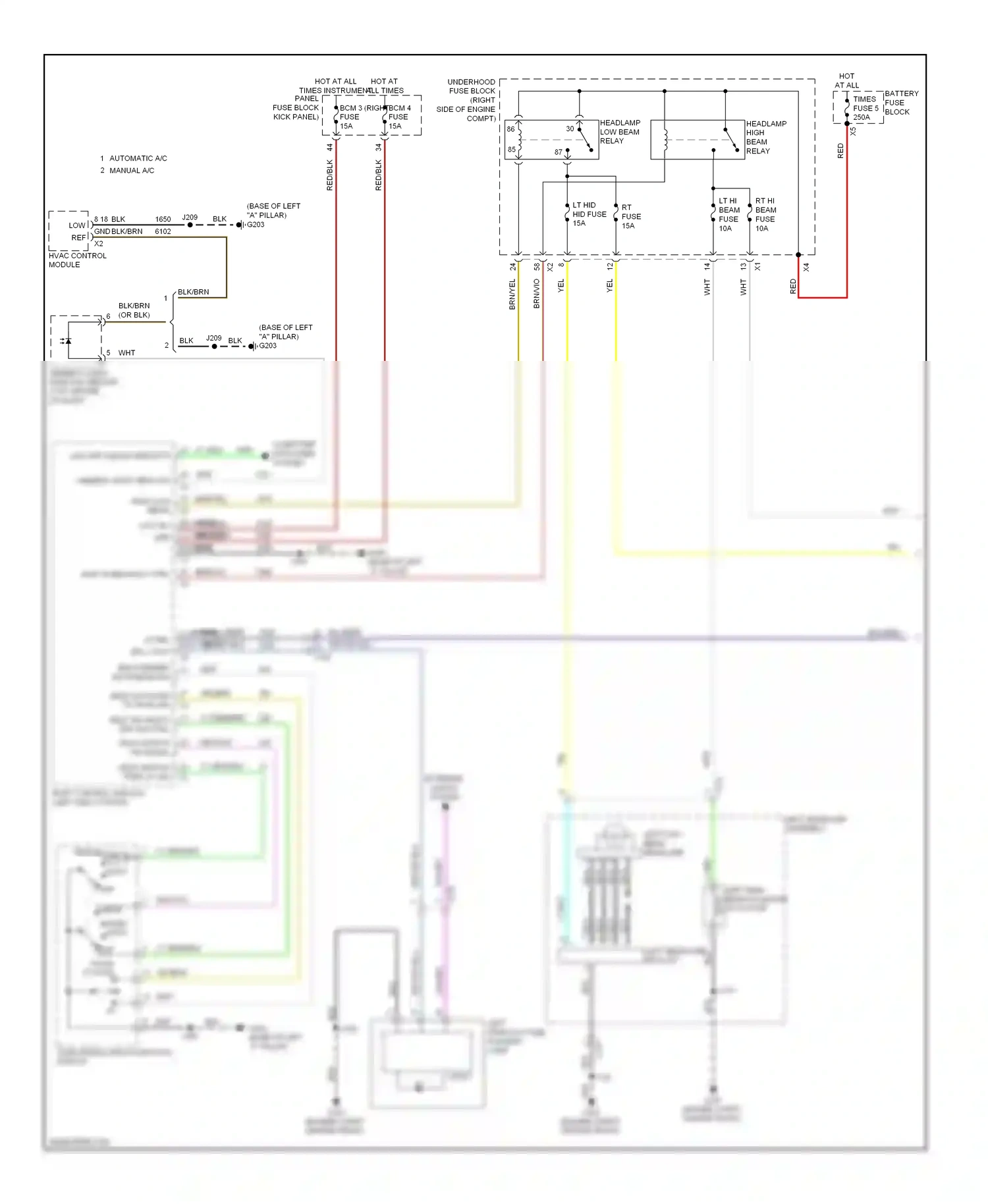 Chevrolet Impala IX (2006-2016) hvac control module wiring diagram  (6 of 16)