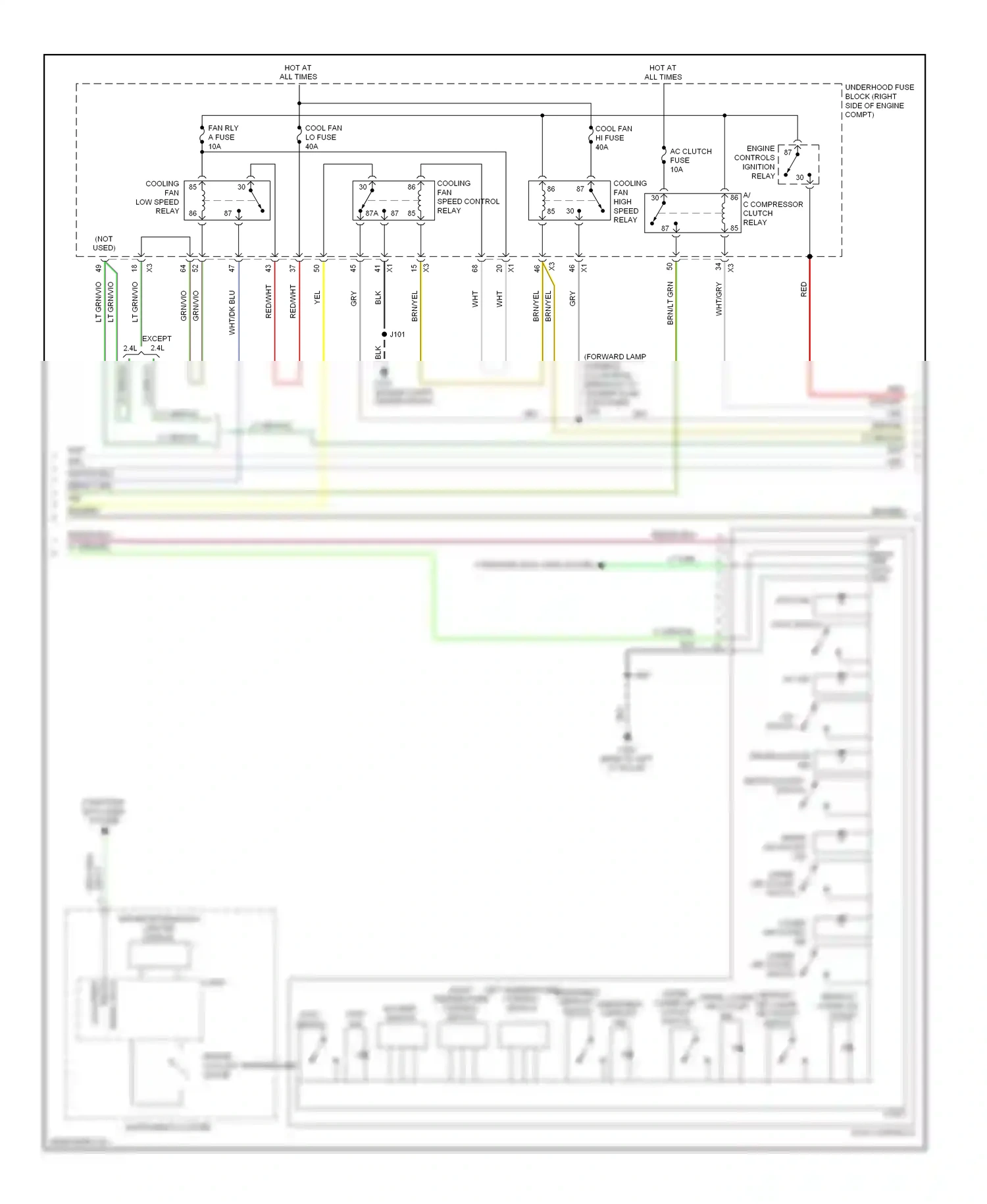 Wiring diagram hvac controls for Chevrolet Impala IX (2006-2016) (1 of 4)