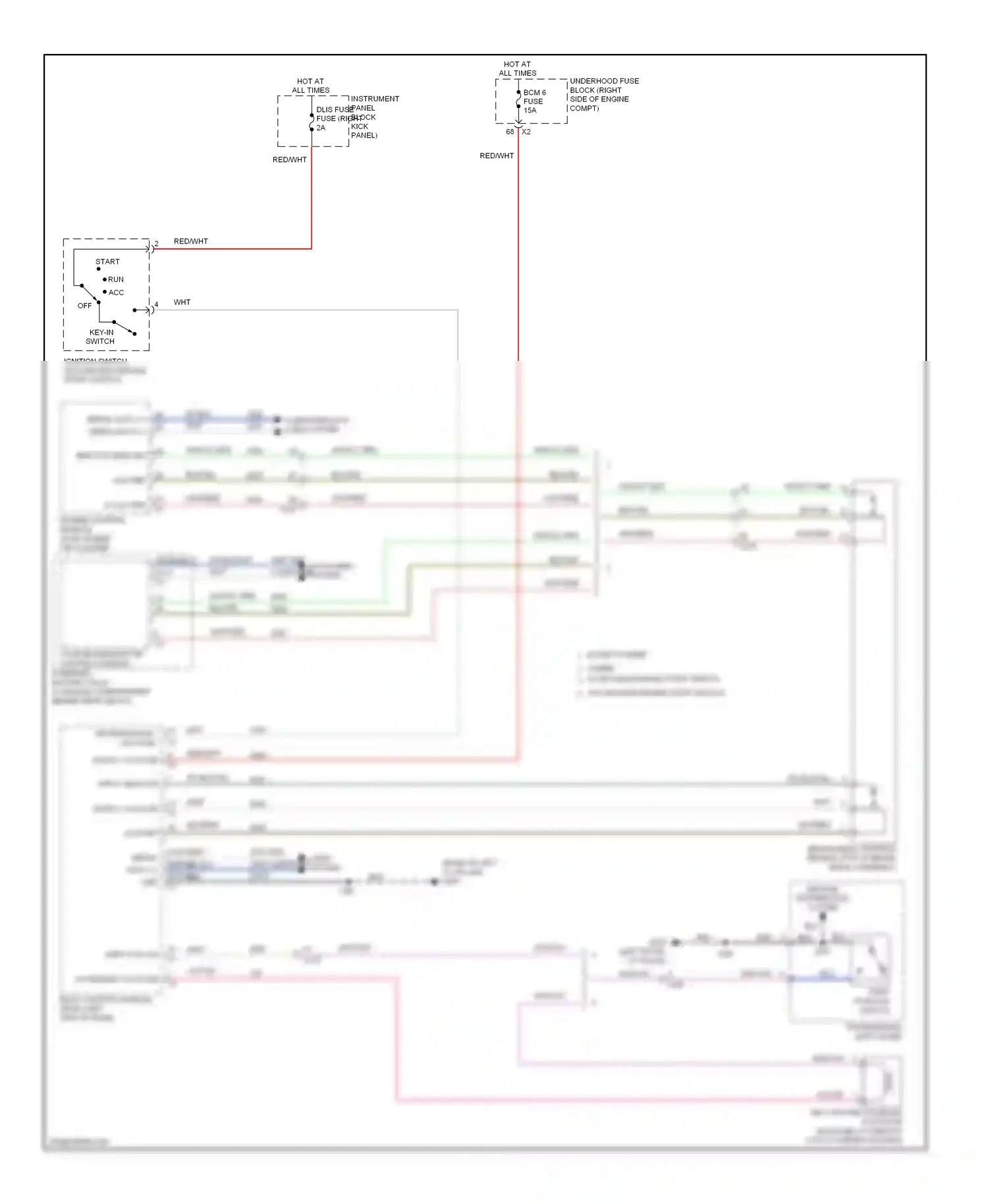 Chevrolet Impala IX (2006-2016) instrument panel wiring diagram  (2 of 8)