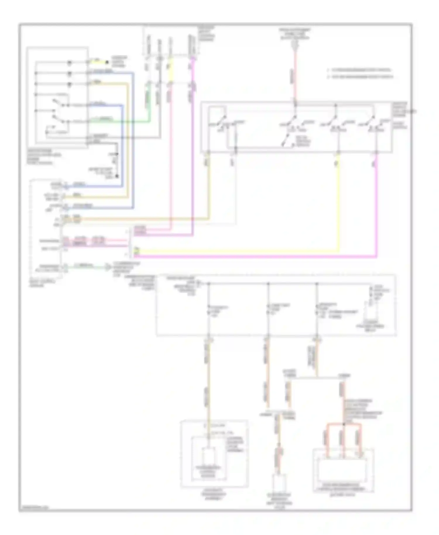 Wiring diagram ignition switch (w/o keyless engine for Chevrolet Impala IX (2006-2016)