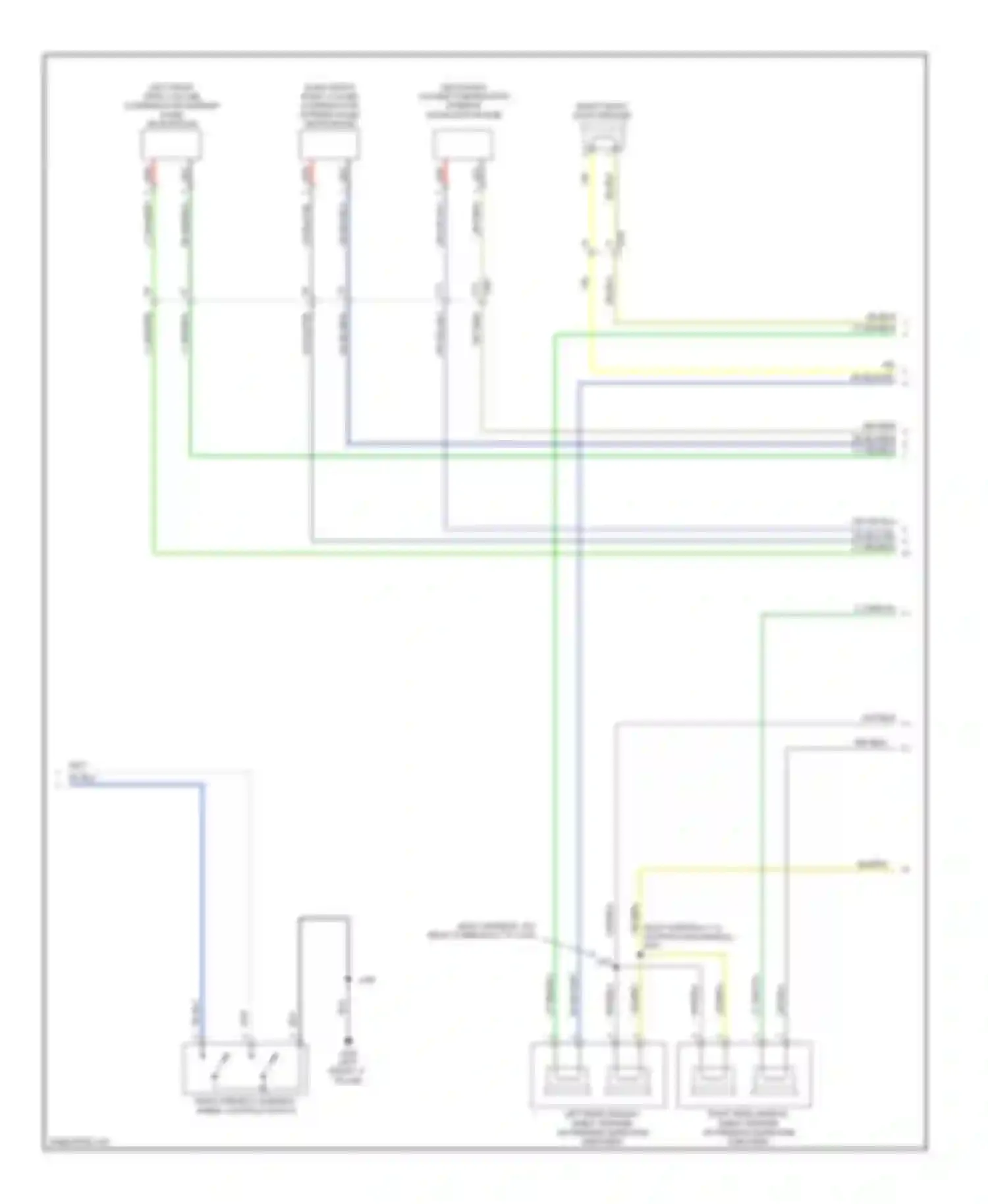 Wiring diagram left front radio volume compensator interior noise microphone for Chevrolet Impala IX (2006-2016) (1 of 3)