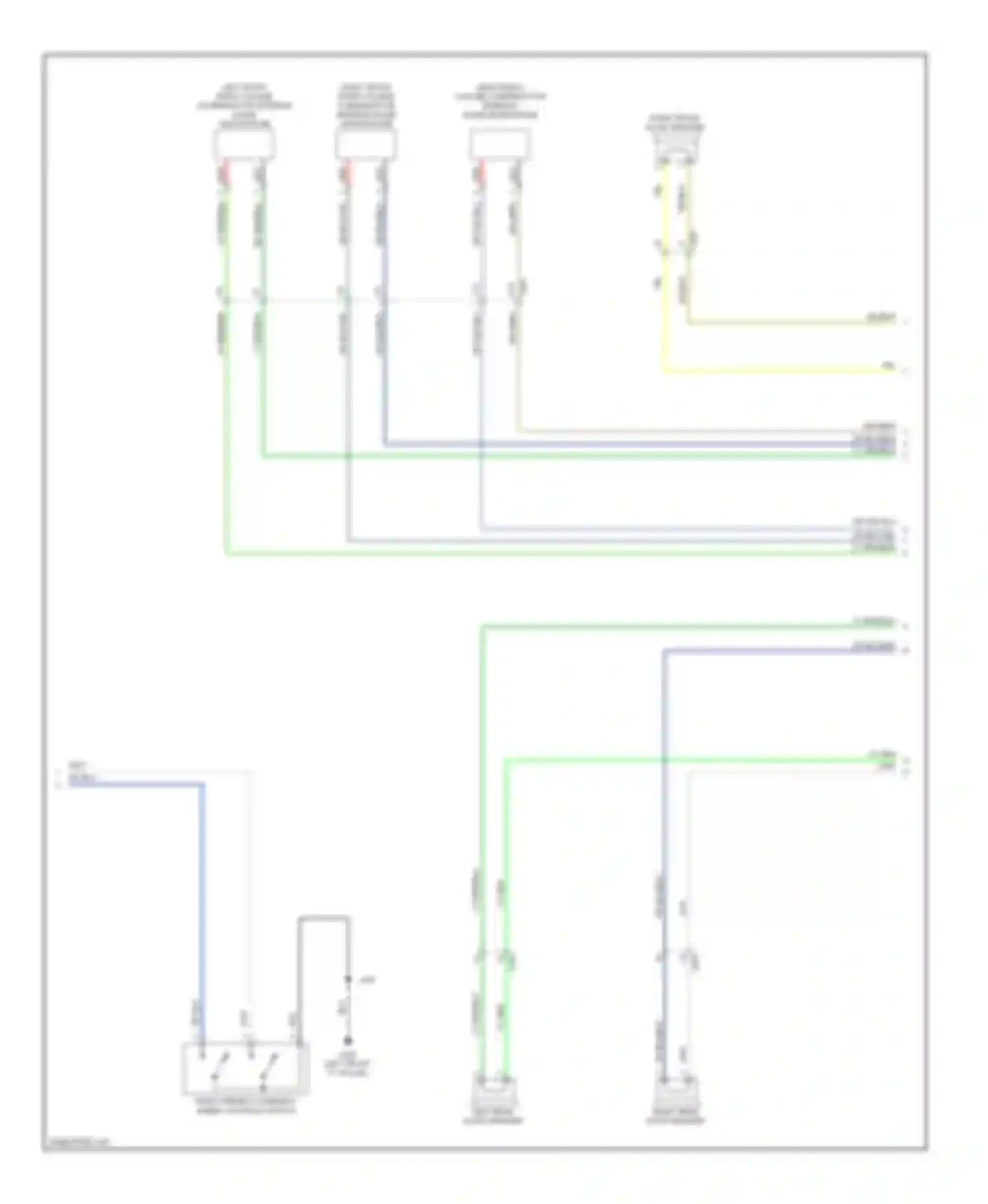 Wiring diagram left front radio volume compensator interior noise microphone for Chevrolet Impala IX (2006-2016) (3 of 3)