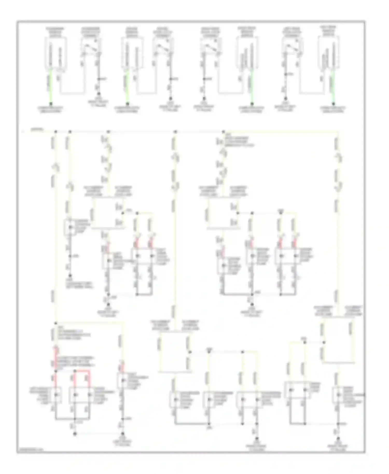 Wiring diagram left rear door handle flood lamp for Chevrolet Impala IX (2006-2016) (1 of 2)