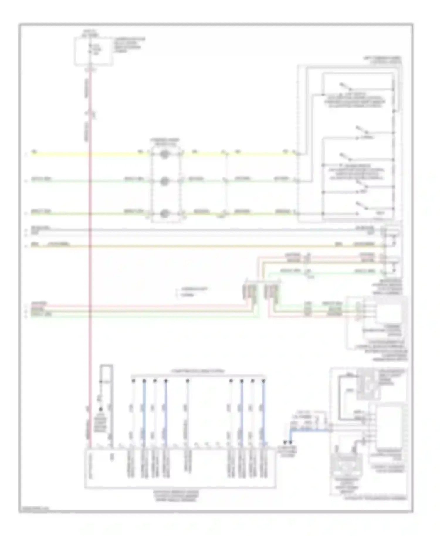Wiring diagram left steering wheel controls switch for Chevrolet Impala IX (2006-2016) (1 of 3)