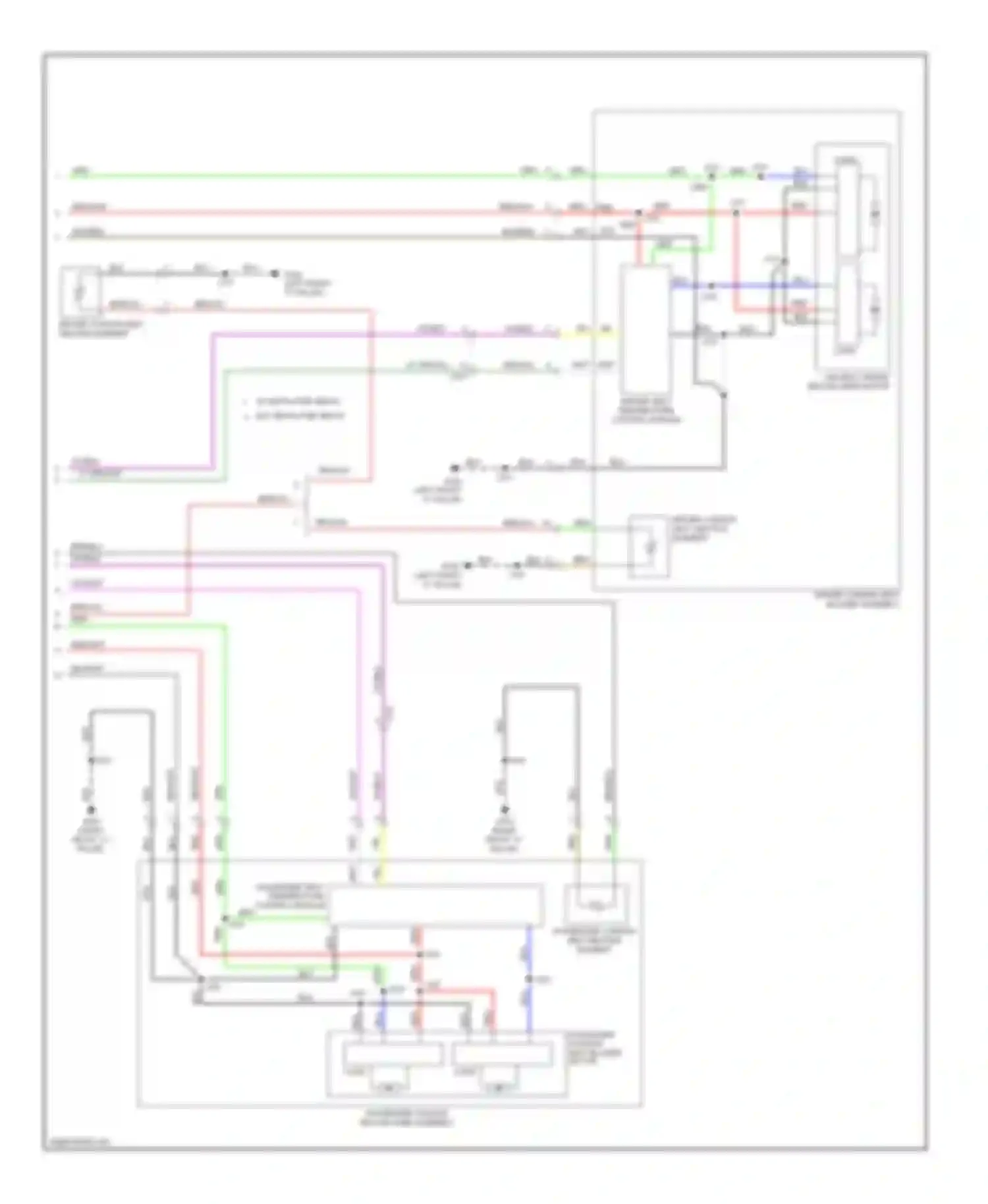 Wiring diagram passenger seat temperature control module for Chevrolet Impala IX (2006-2016)