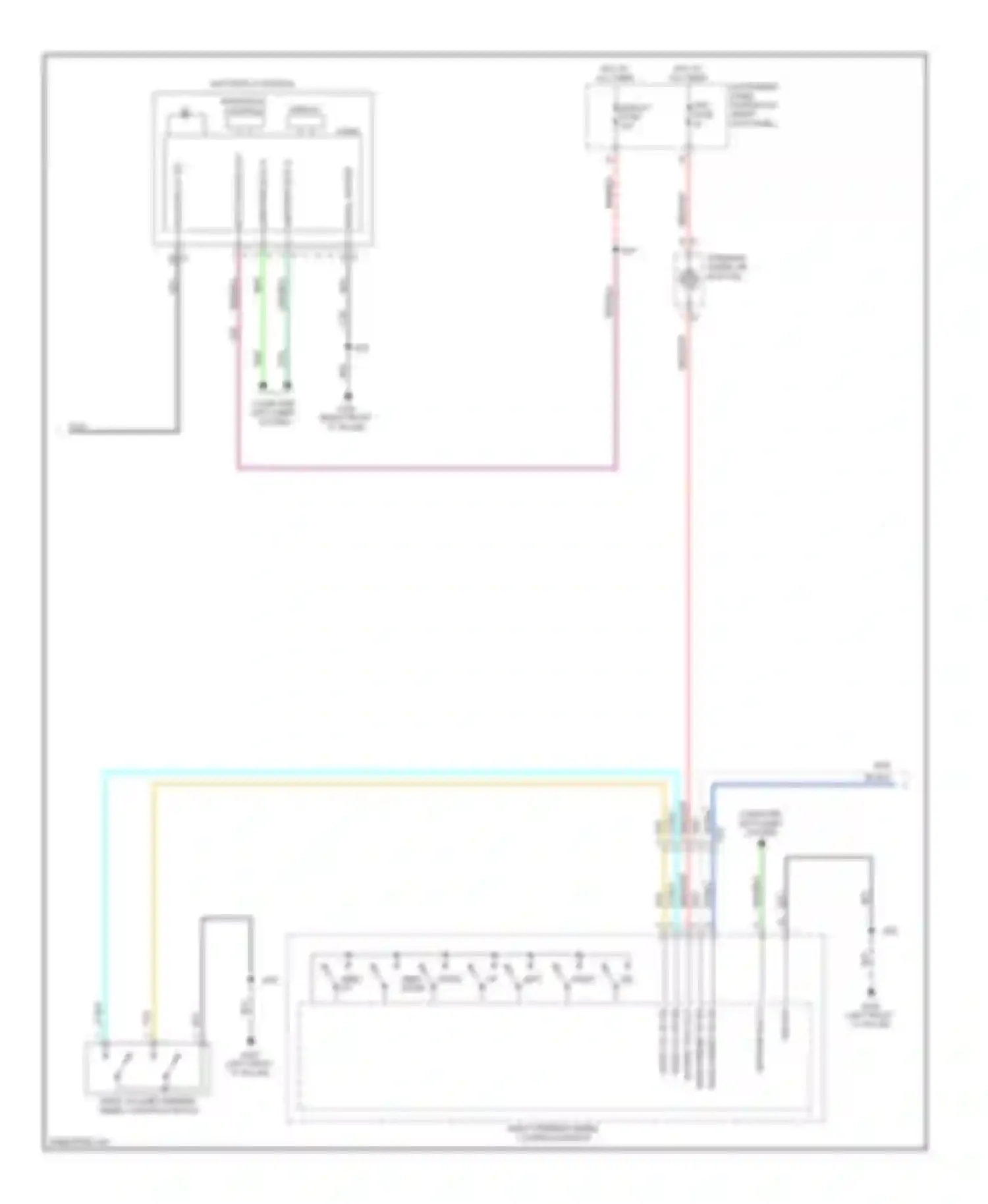 Wiring diagram navi display sig for Chevrolet Impala IX (2006-2016) (3 of 3)