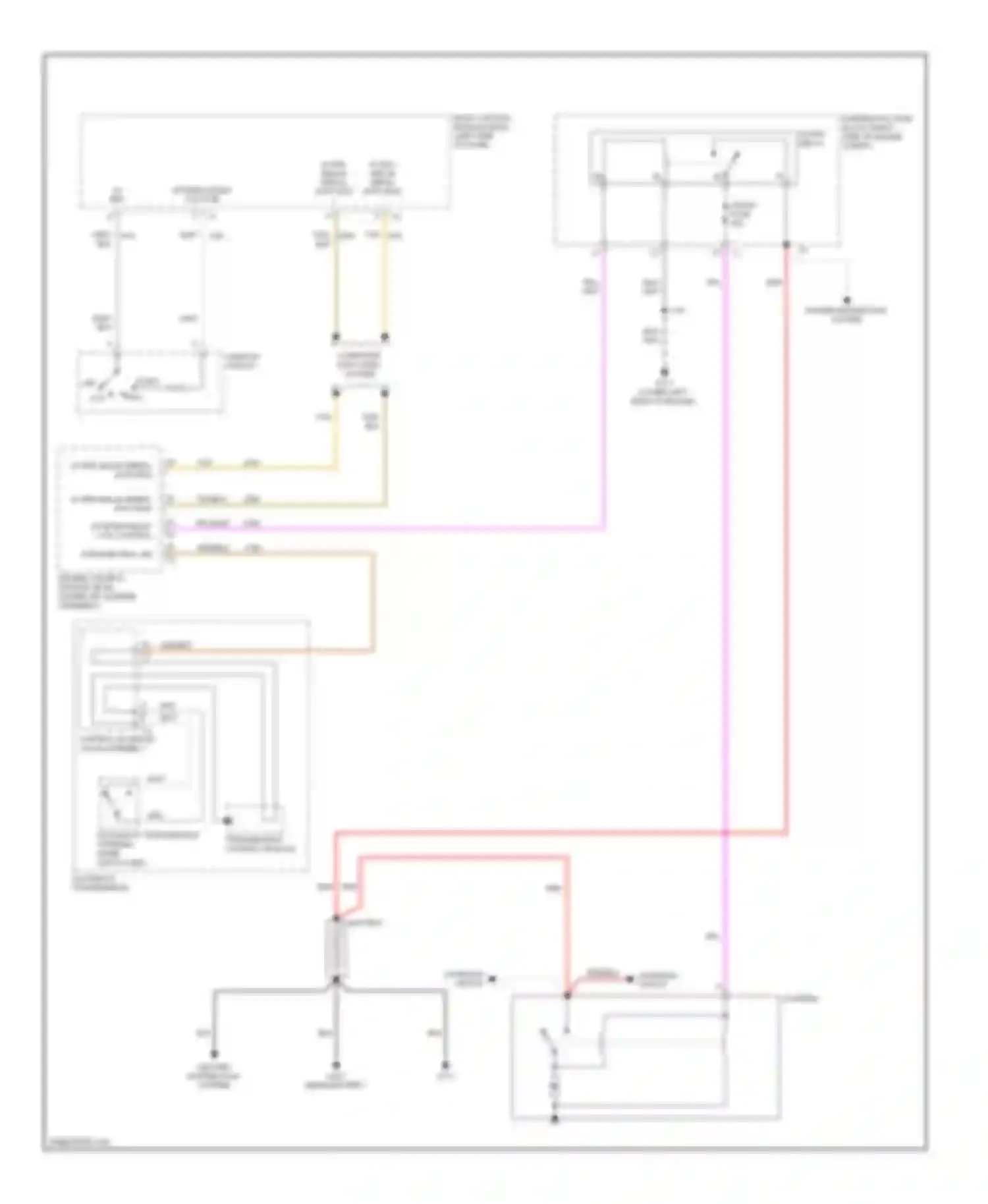 Wiring diagram power distribution system for Chevrolet Impala IX (2006-2016) (18 of 20)