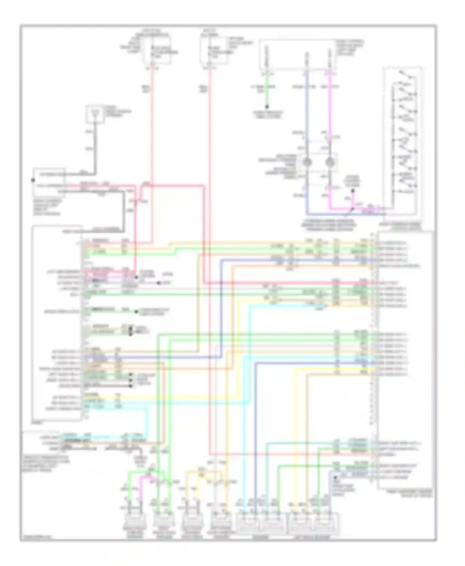 Wiring diagram right front left front tweeter tweeter speaker speaker for Chevrolet Impala IX (2006-2016)