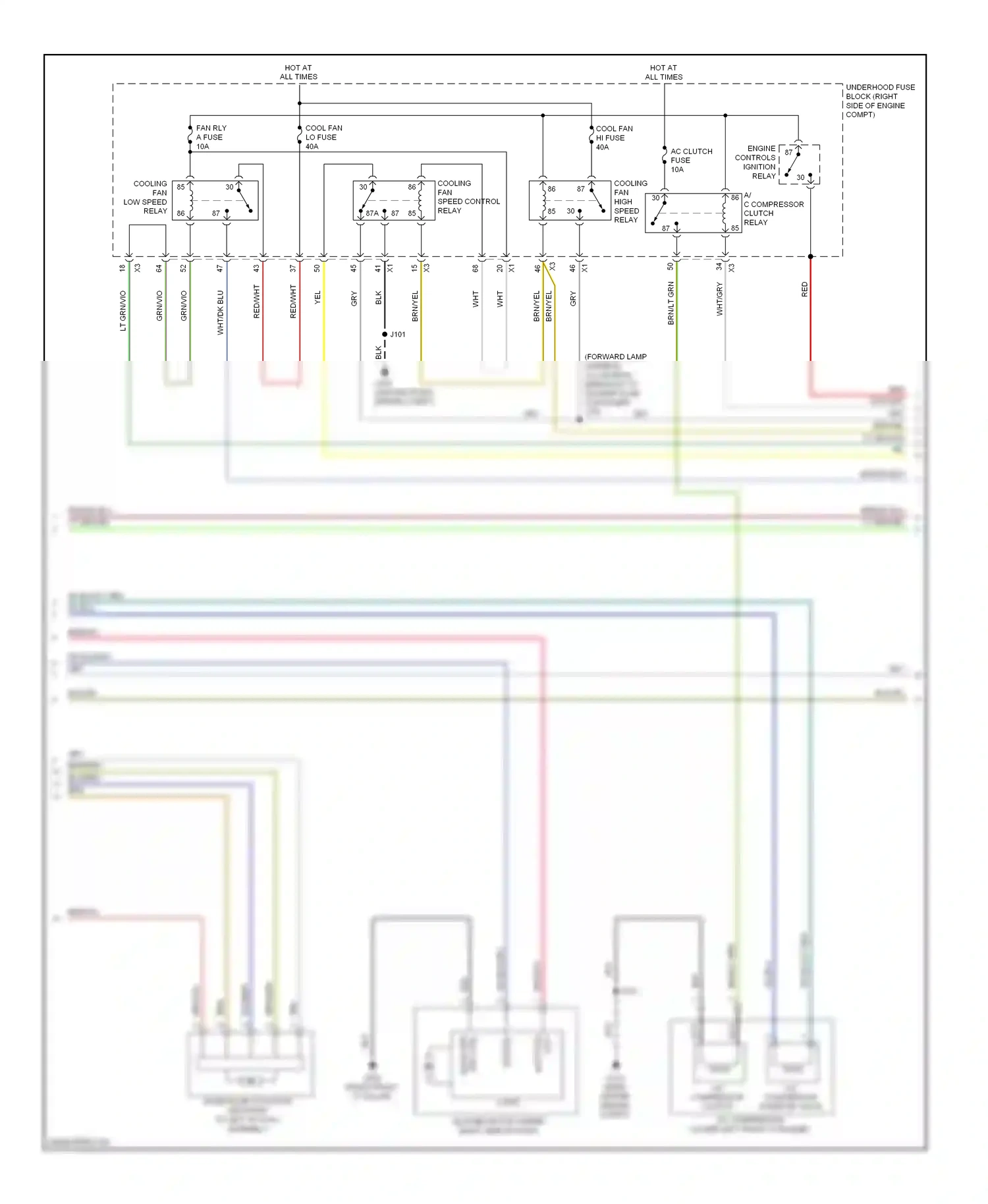Wiring diagram red/dk blu for Chevrolet Impala IX (2006-2016) (7 of 16)