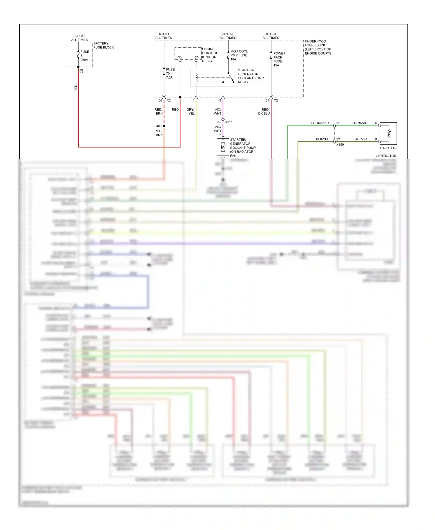Wiring diagram red/dk blu for Chevrolet Impala IX (2006-2016) (5 of 16)