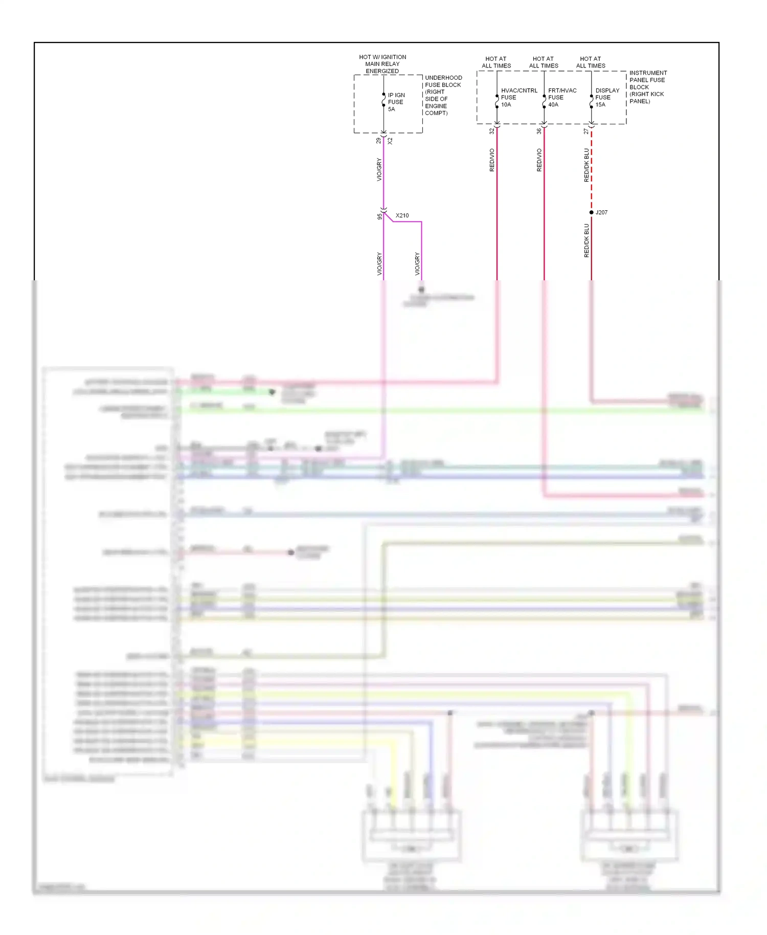 Wiring diagram red/dk blu for Chevrolet Impala IX (2006-2016) (6 of 16)