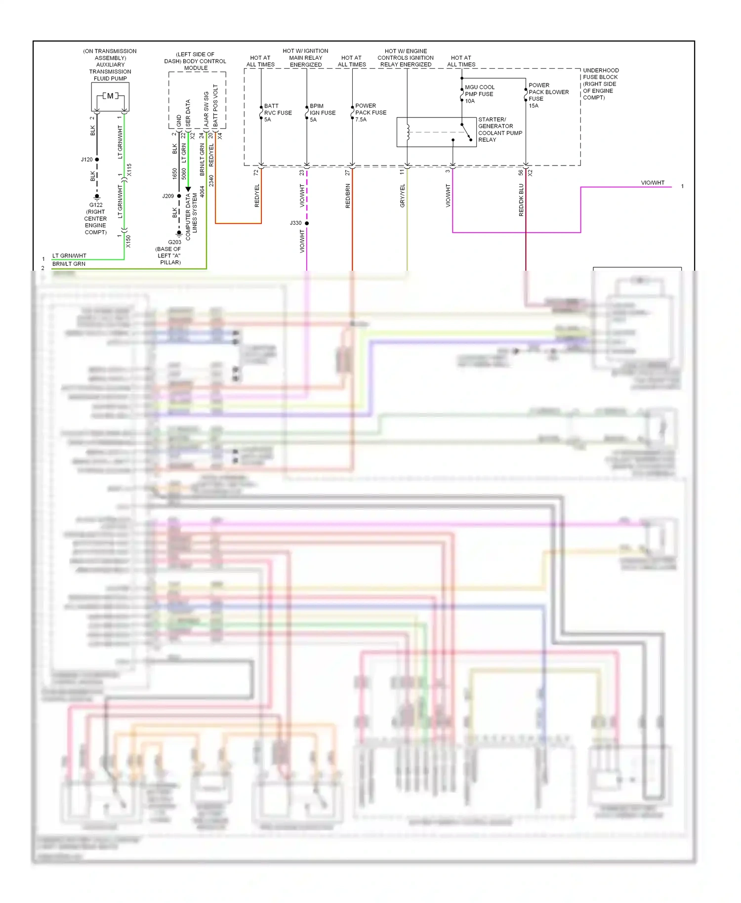 Chevrolet Impala IX (2006-2016) reference wiring diagram  (1 of 1)