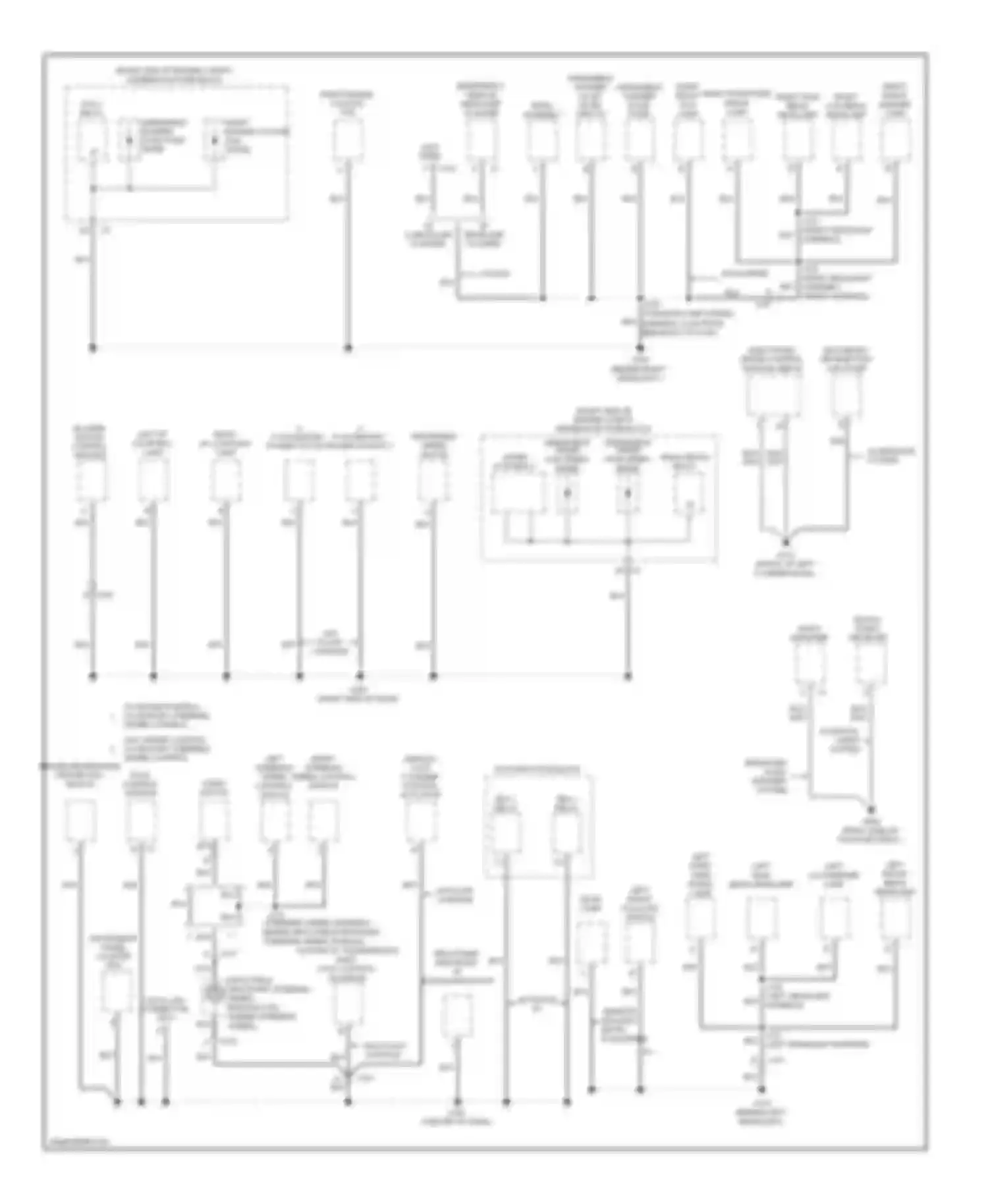 Wiring diagram auxiliary fuse block for Chevrolet Impala IX (2006-2016)