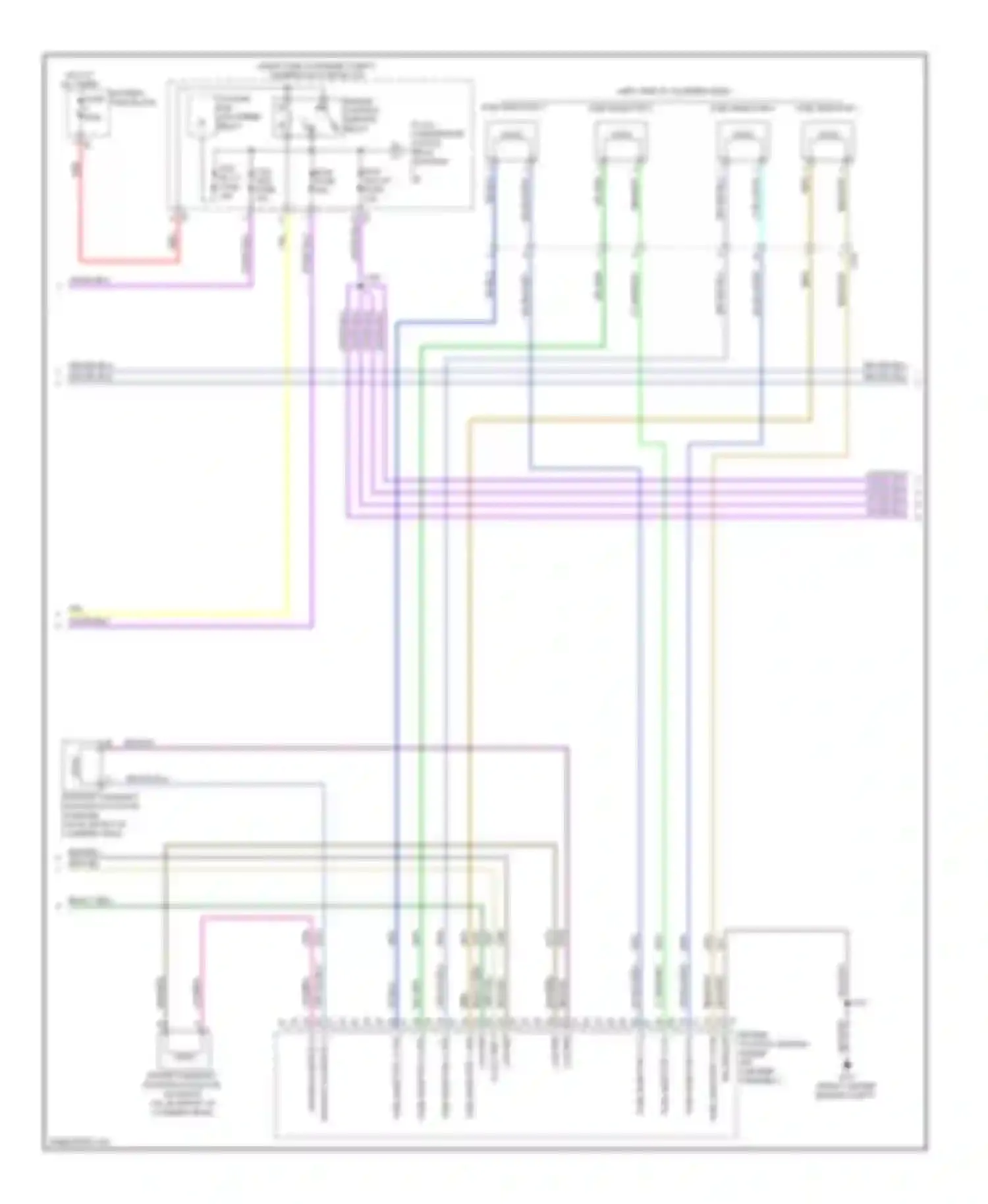 Wiring diagram hot at all times battery fuse block fuse for Chevrolet Impala IX (2006-2016)