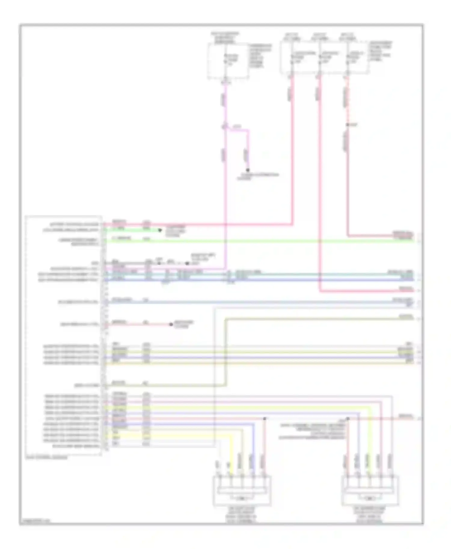 Wiring diagram sens low ref for Chevrolet Impala IX (2006-2016) (3 of 3)