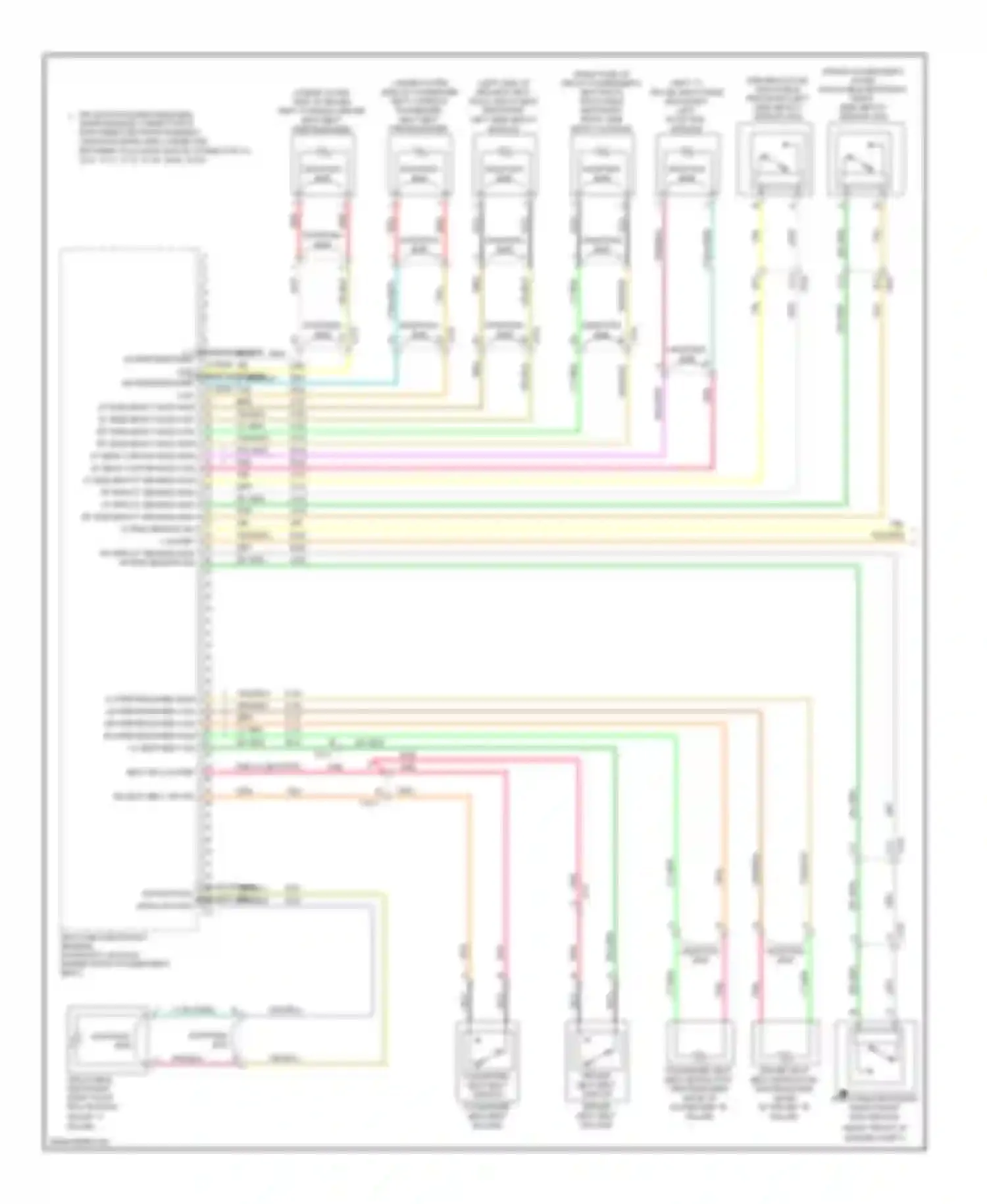 Wiring diagram 1 1 rh roof rail mod high ctrl rh roof rail mod low ctrl for Chevrolet Impala IX (2006-2016)