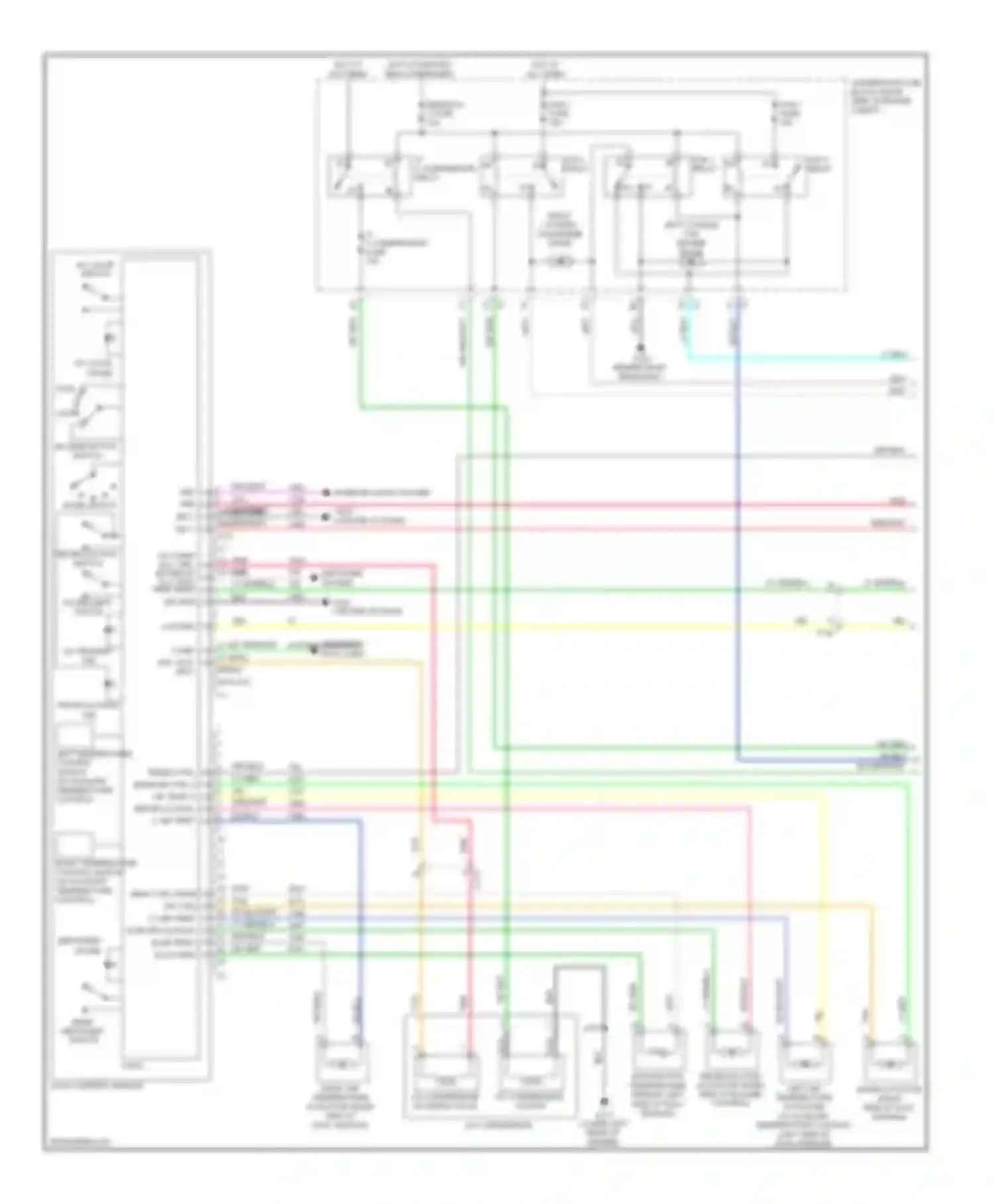 Wiring diagram speed ctrl mode dr ctrl a air temp a recirculation a air temp a for Chevrolet Impala IX (2006-2016) (1 of 1)