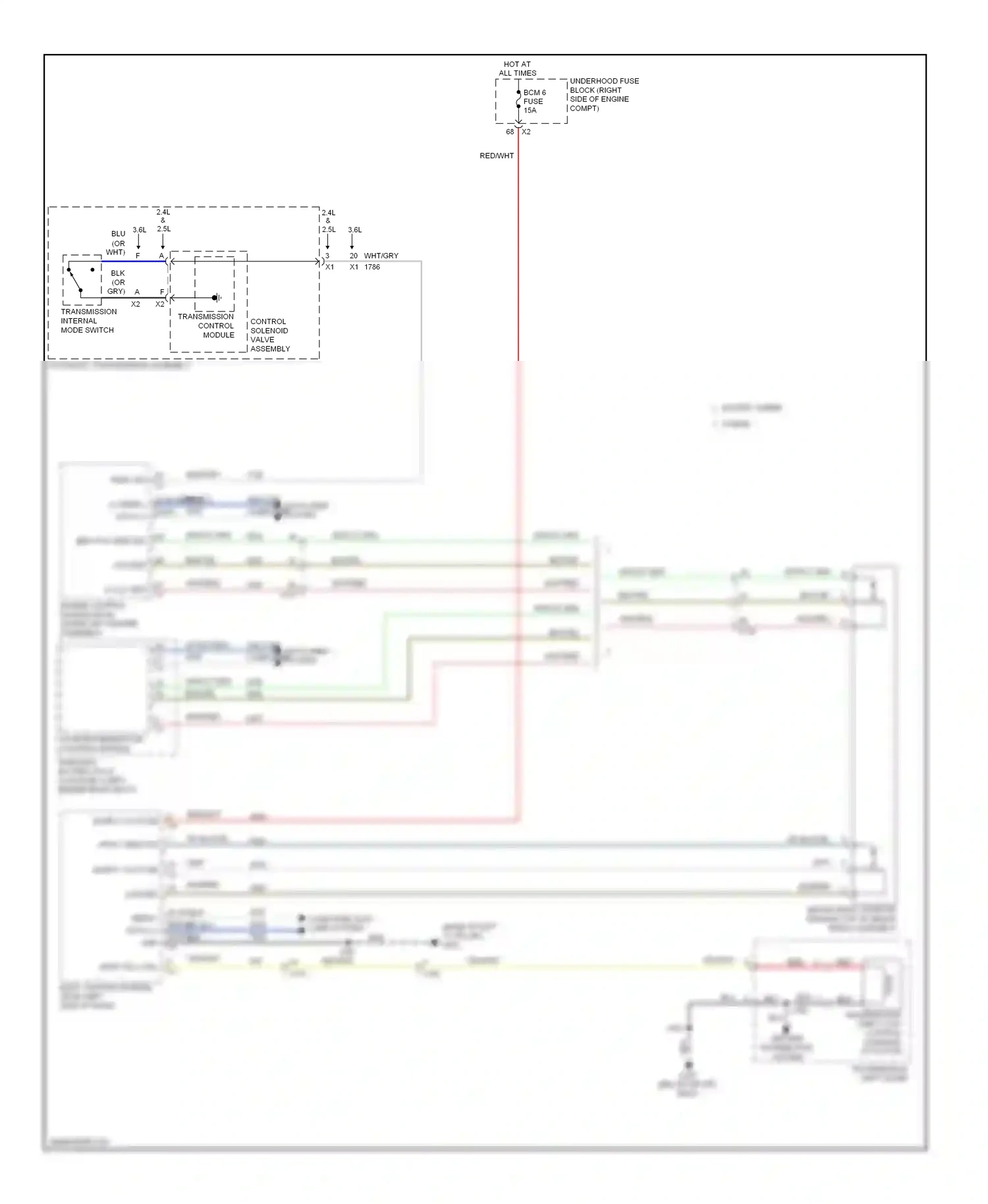 Wiring diagram supply voltage for Chevrolet Impala IX (2006-2016) (2 of 2)