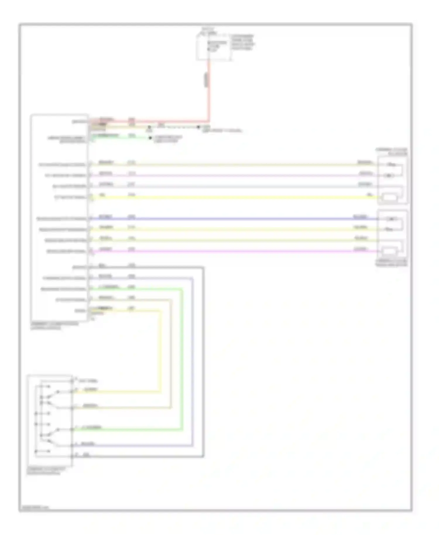 Wiring diagram telescope motor forward for Chevrolet Impala IX (2006-2016) (2 of 2)