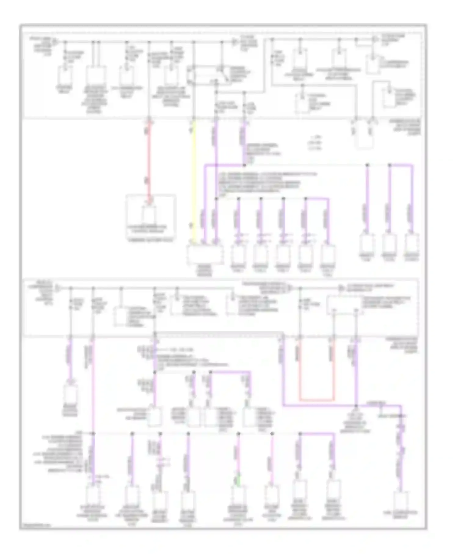 Wiring diagram engine controls ignition relay for Chevrolet Impala IX (2006-2016)