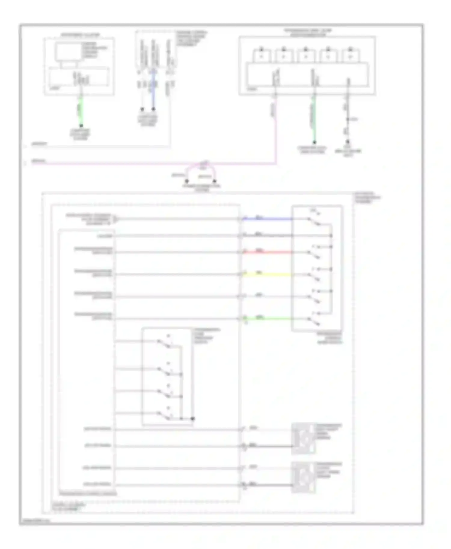 Wiring diagram transmission internal mode switch for Chevrolet Impala IX (2006-2016) (2 of 8)