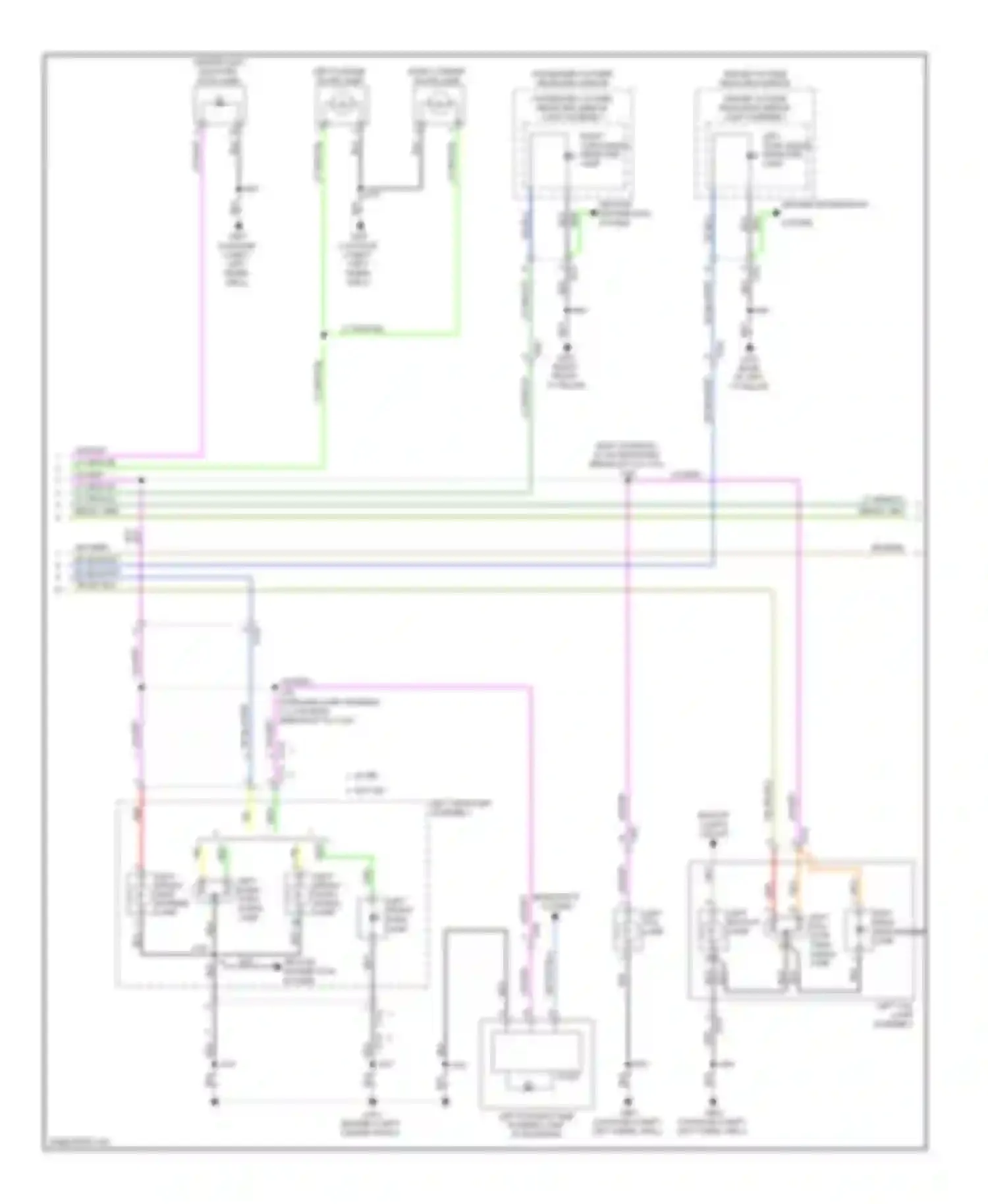 Wiring diagram turn signal lamp for Chevrolet Impala IX (2006-2016) (2 of 3)