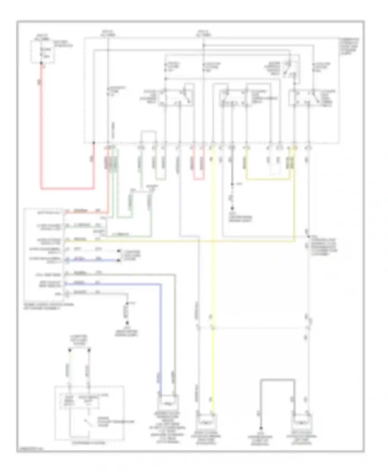 Wiring diagram underhood fuse block (right side for Chevrolet Impala IX (2006-2016) (1 of 1)
