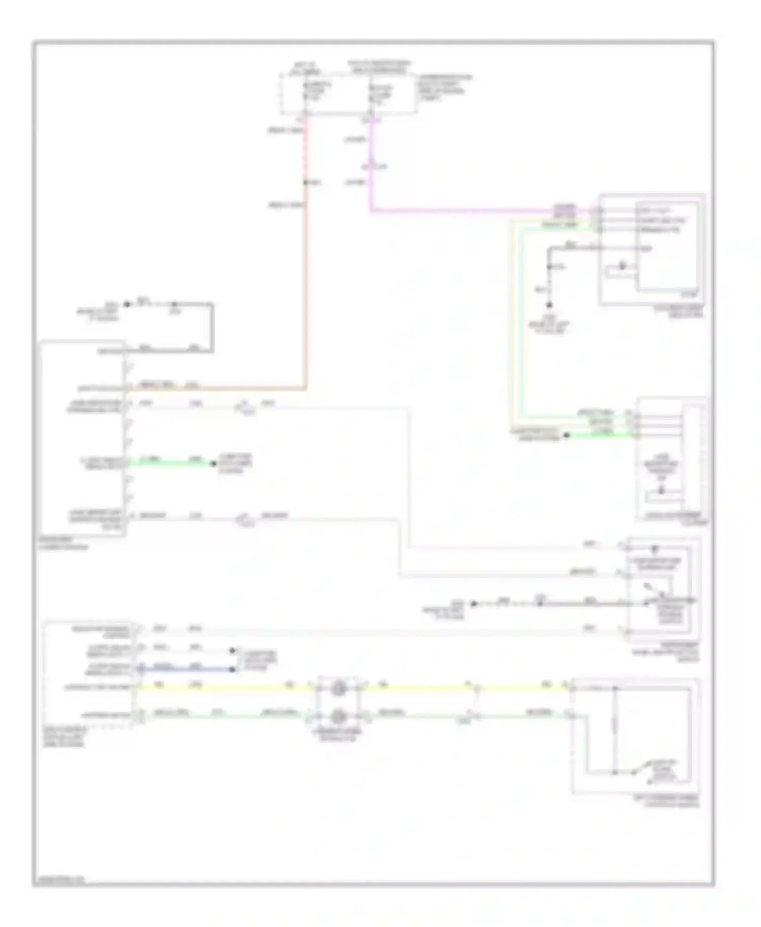Wiring diagram up/down sw sig for Chevrolet Impala IX (2006-2016) (1 of 1)