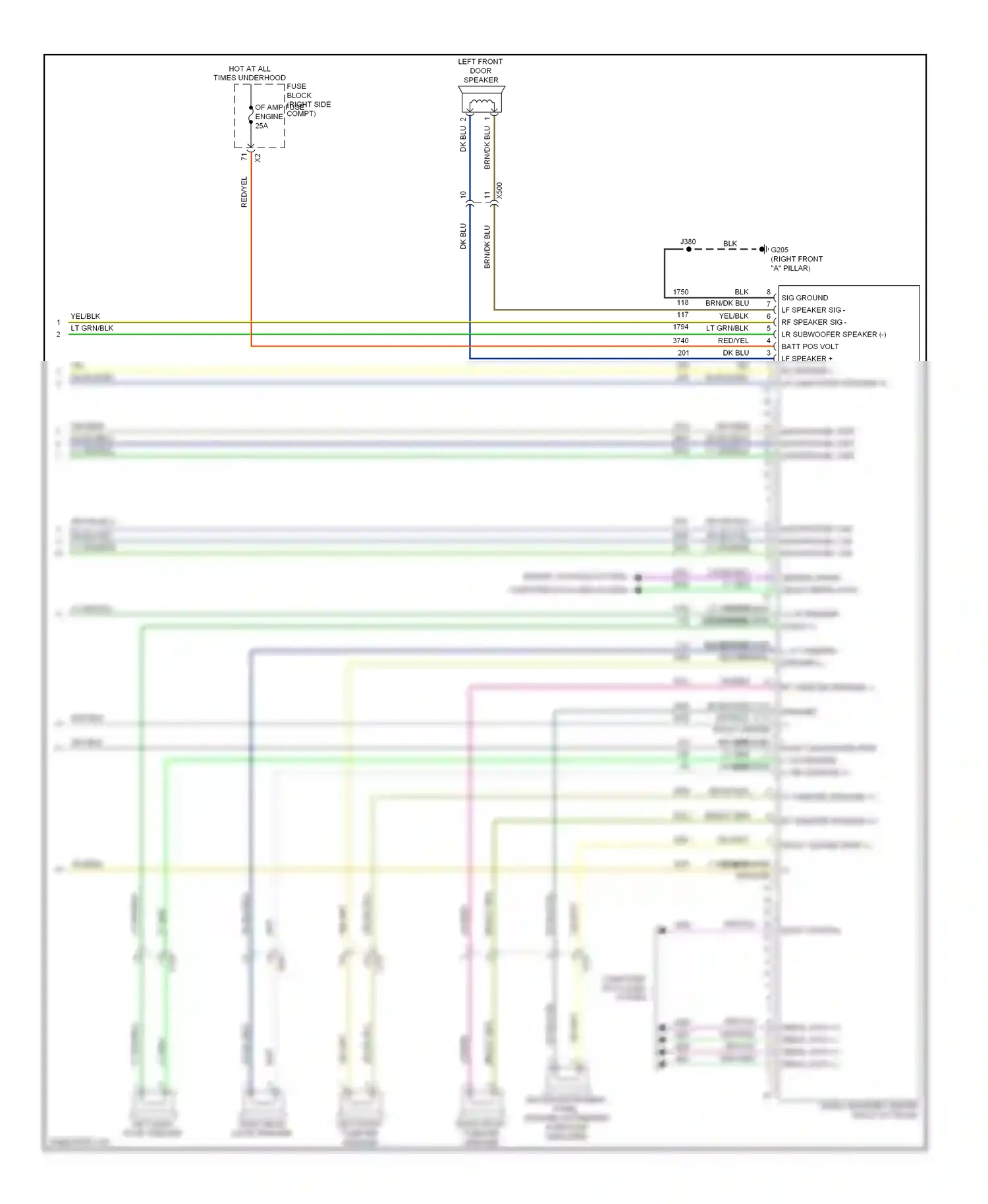 Wiring diagram vio/brn for Chevrolet Impala IX (2006-2016) (1 of 8)